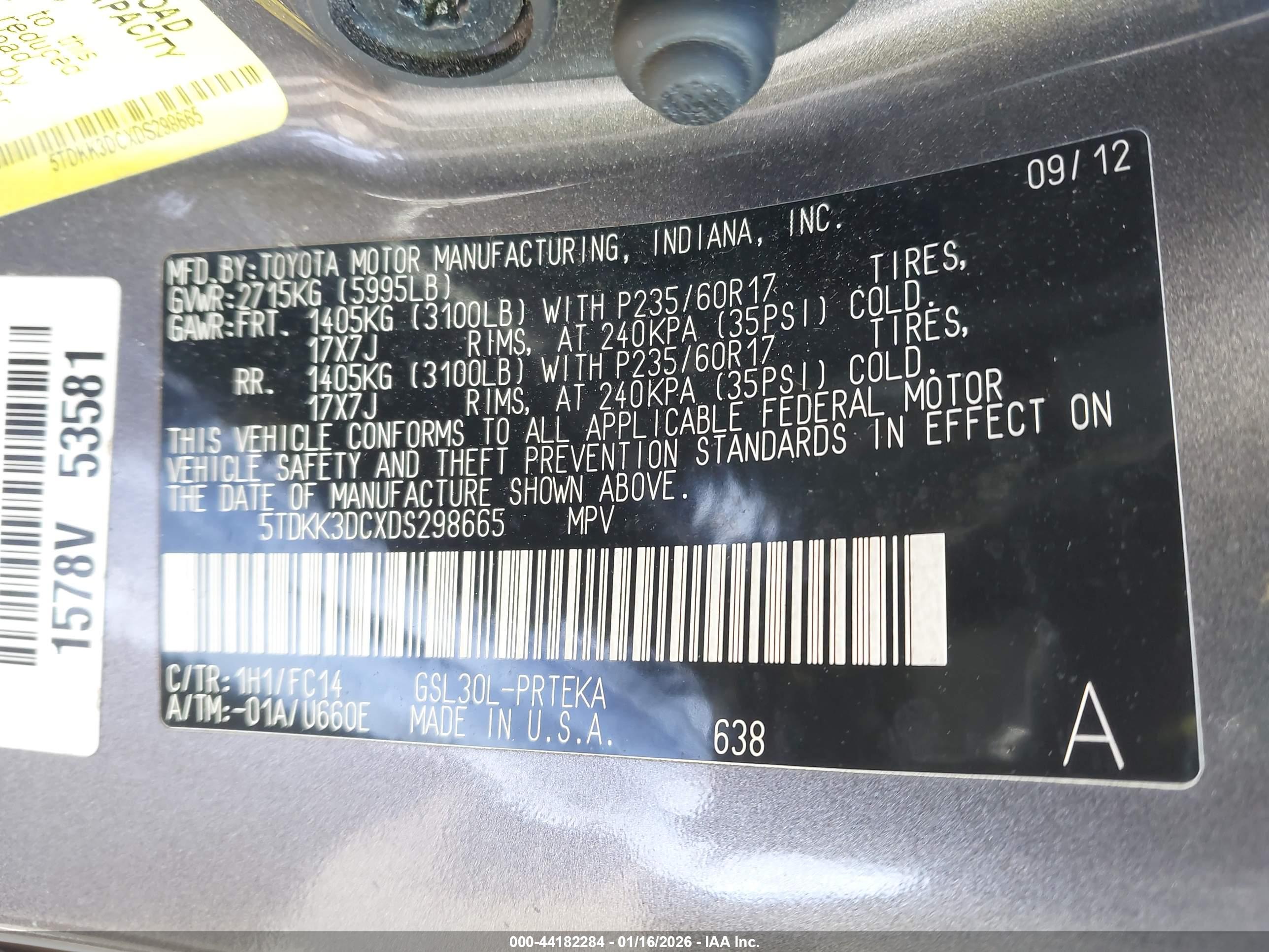 TOYOTA SIENNA image 9
