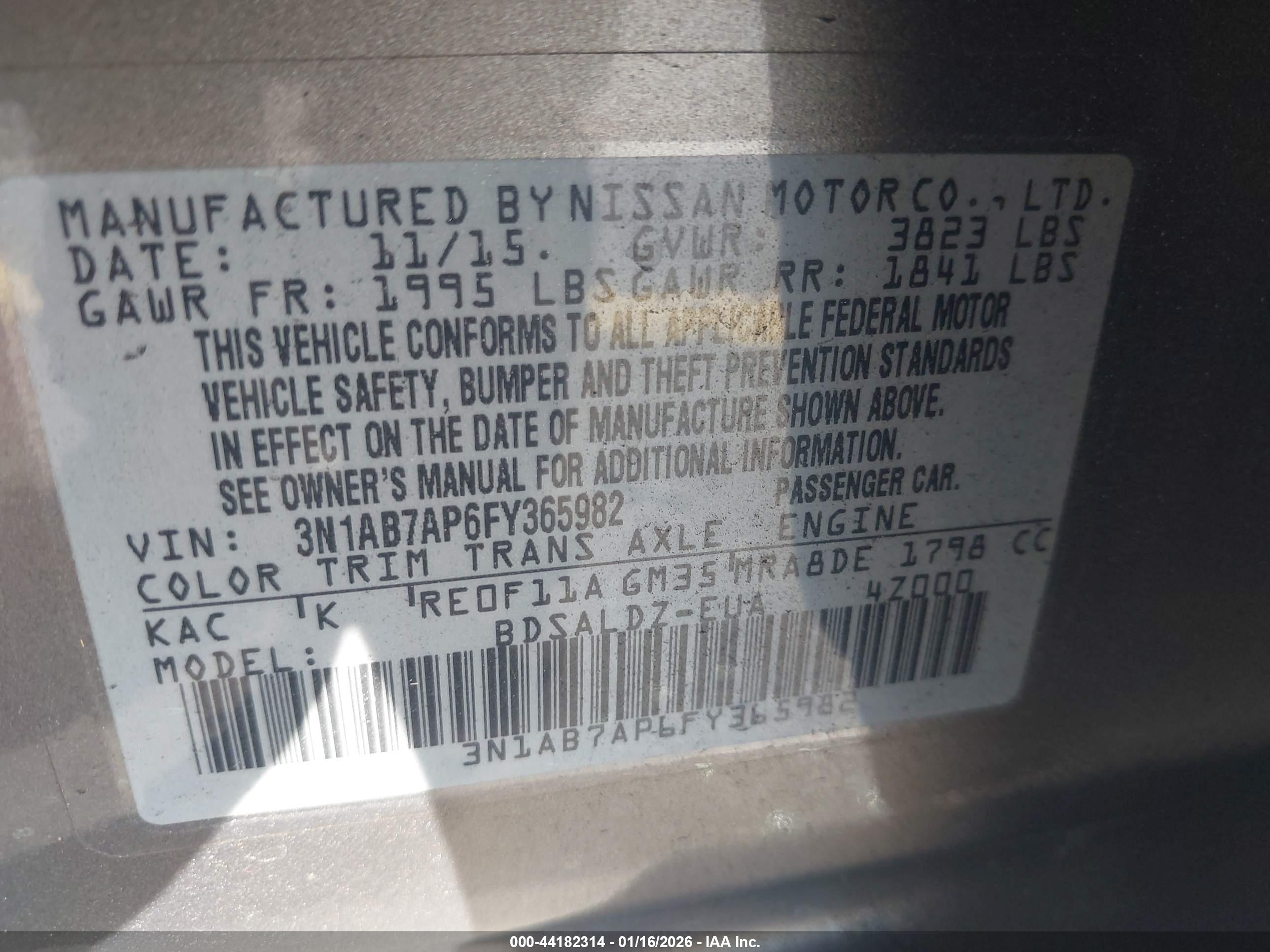 NISSAN SENTRA image 9