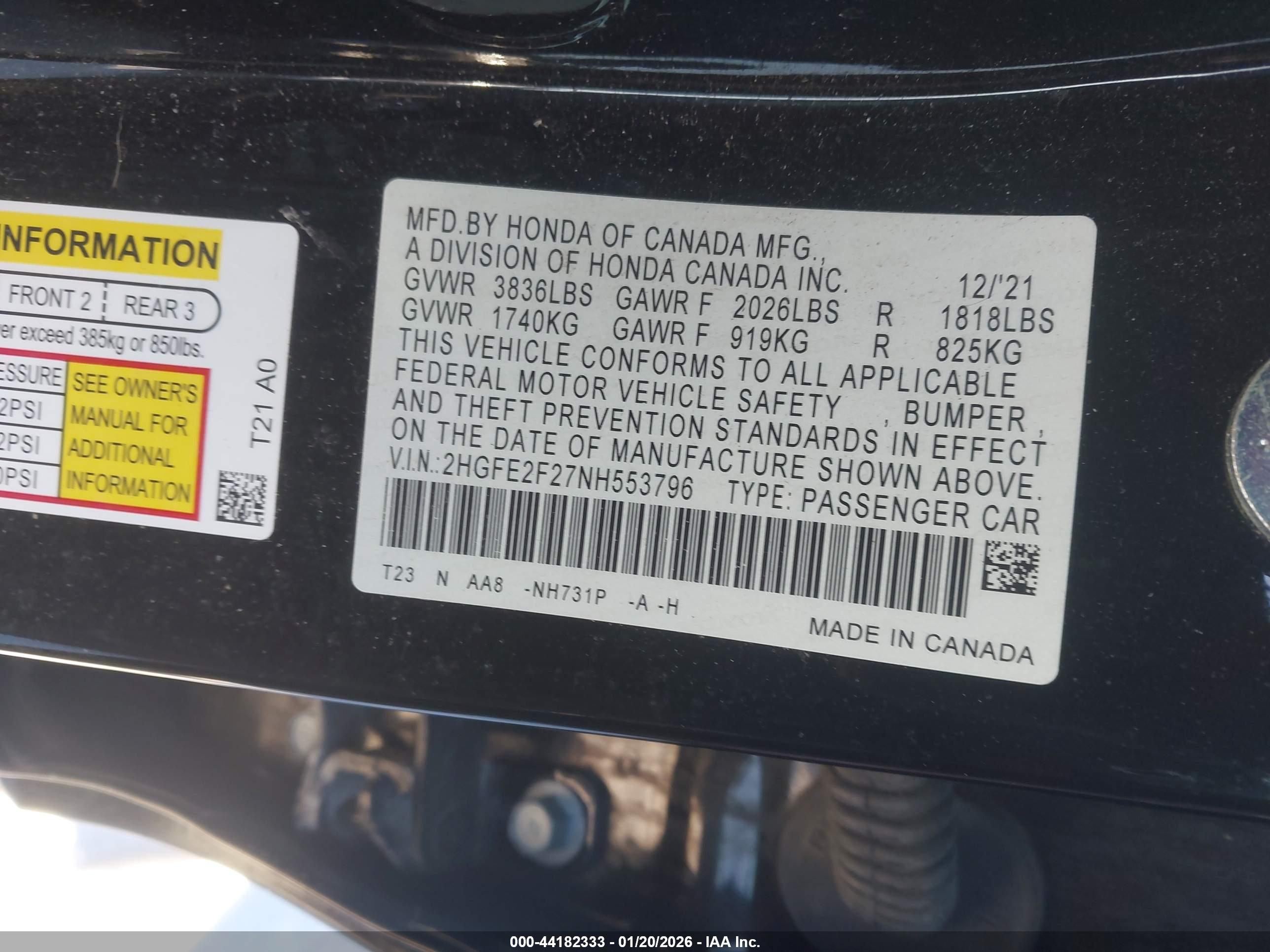 HONDA CIVIC image 9