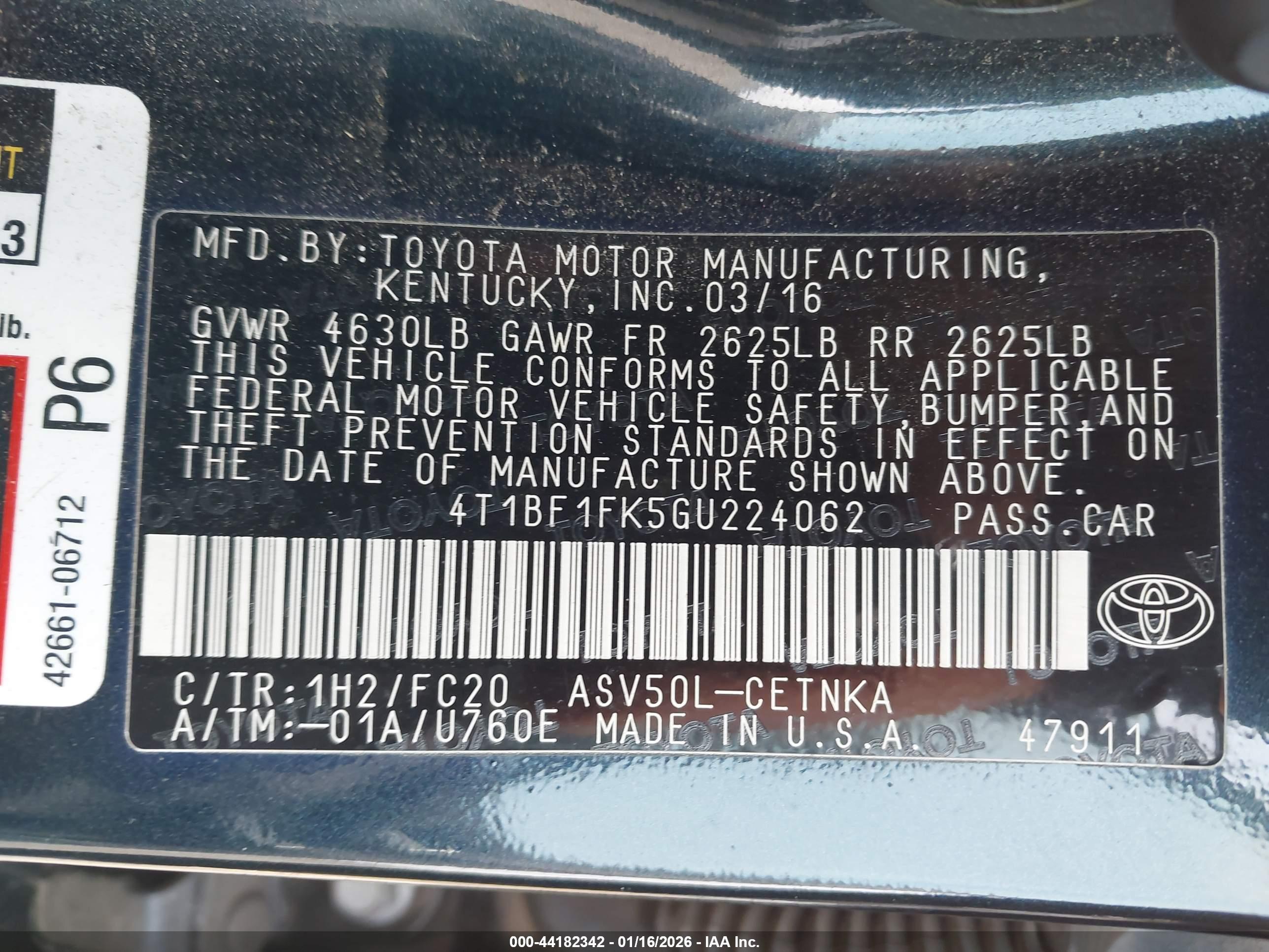 TOYOTA CAMRY image 9