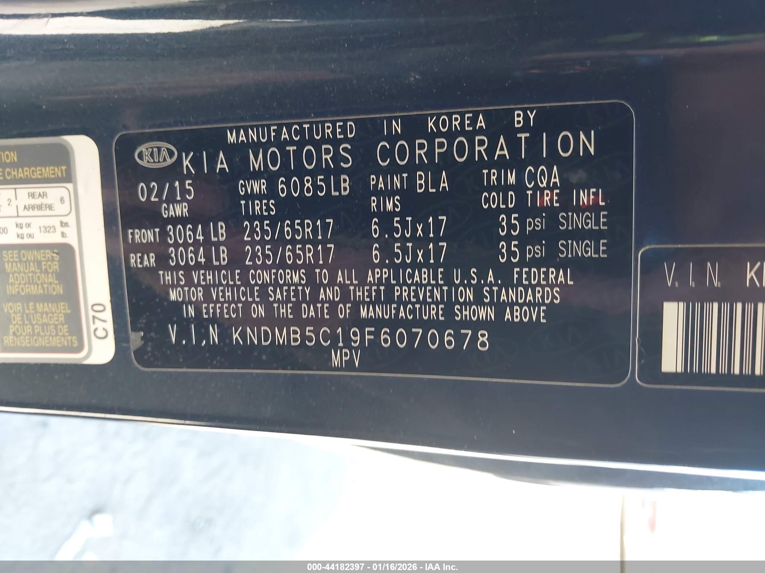 KIA SEDONA image 9