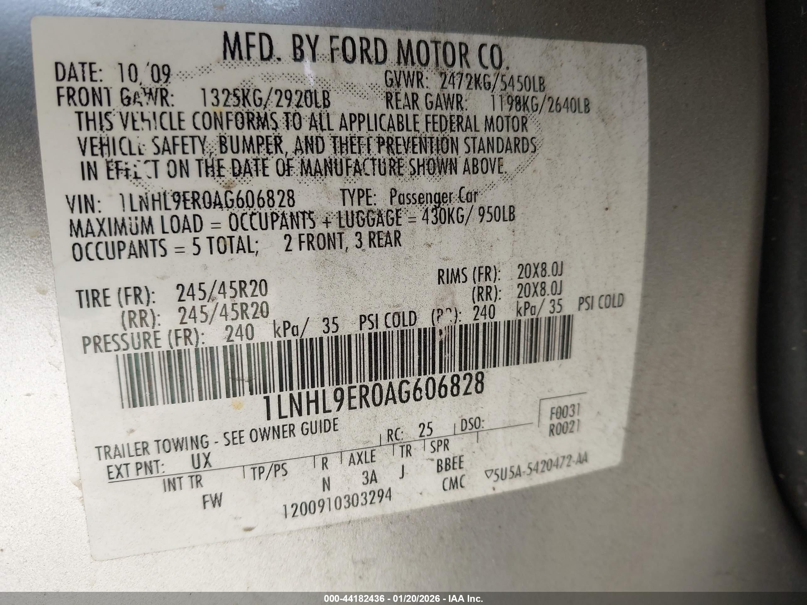 LINCOLN MKS image 9