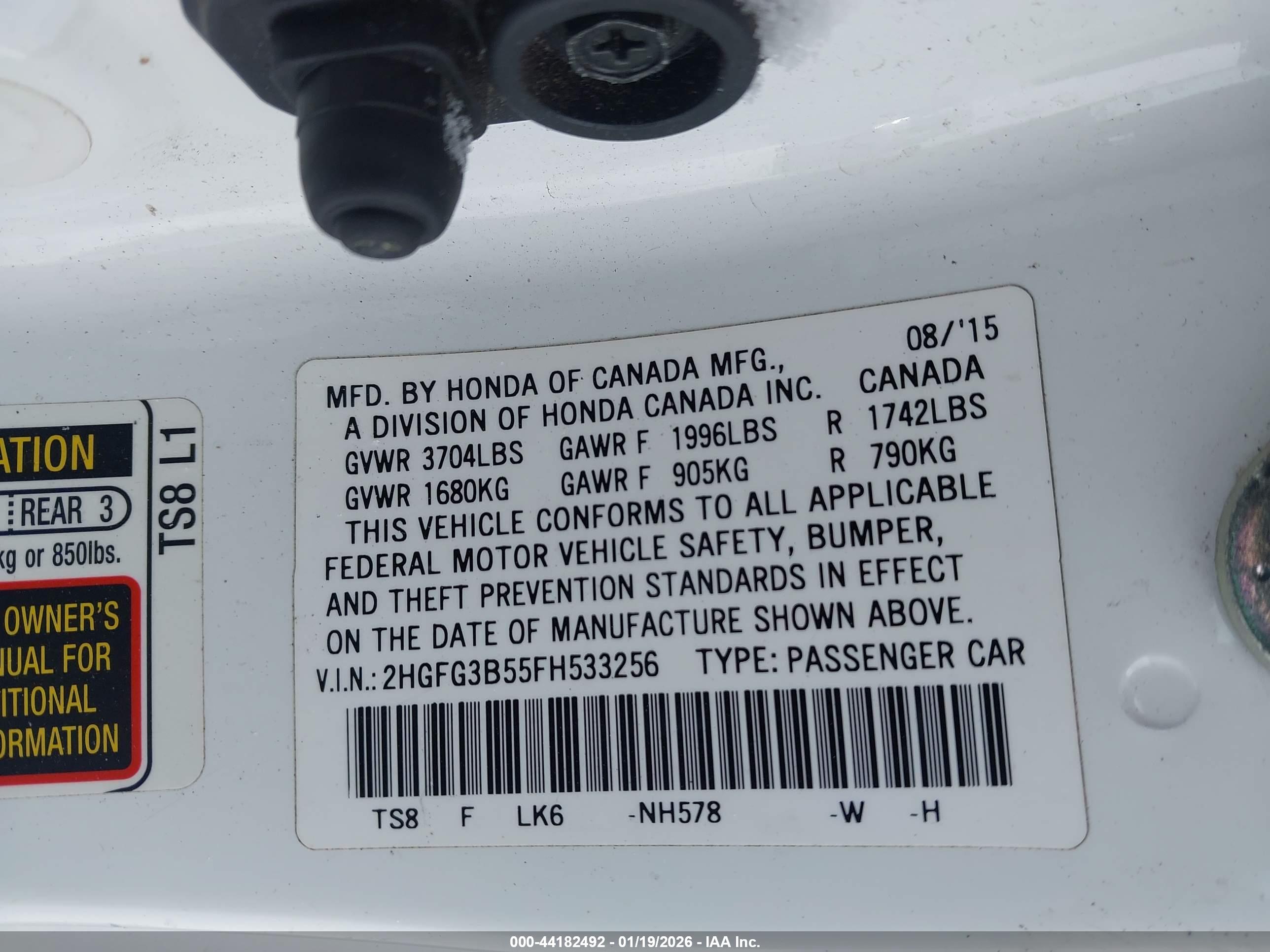 HONDA CIVIC image 9