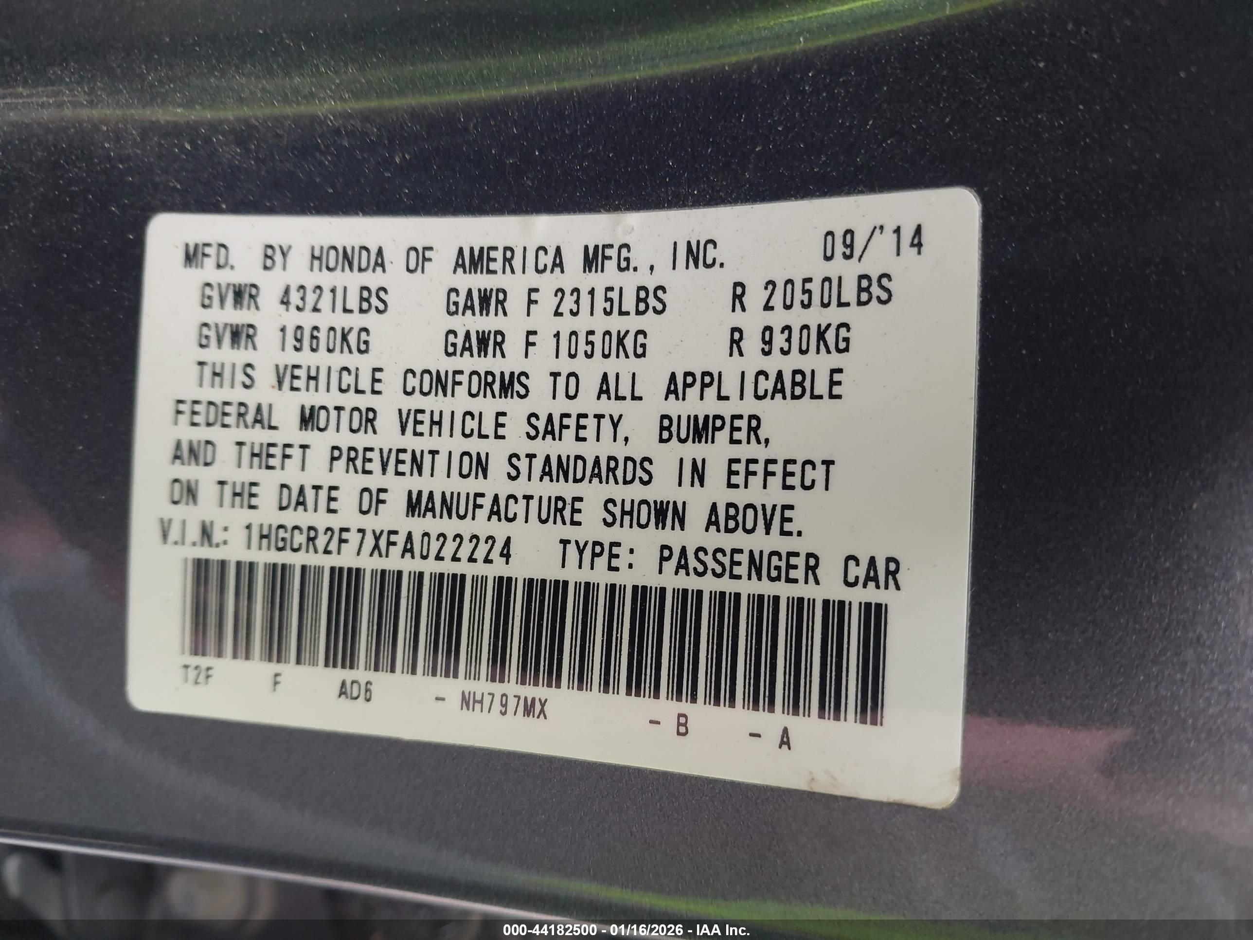 HONDA ACCORD image 9