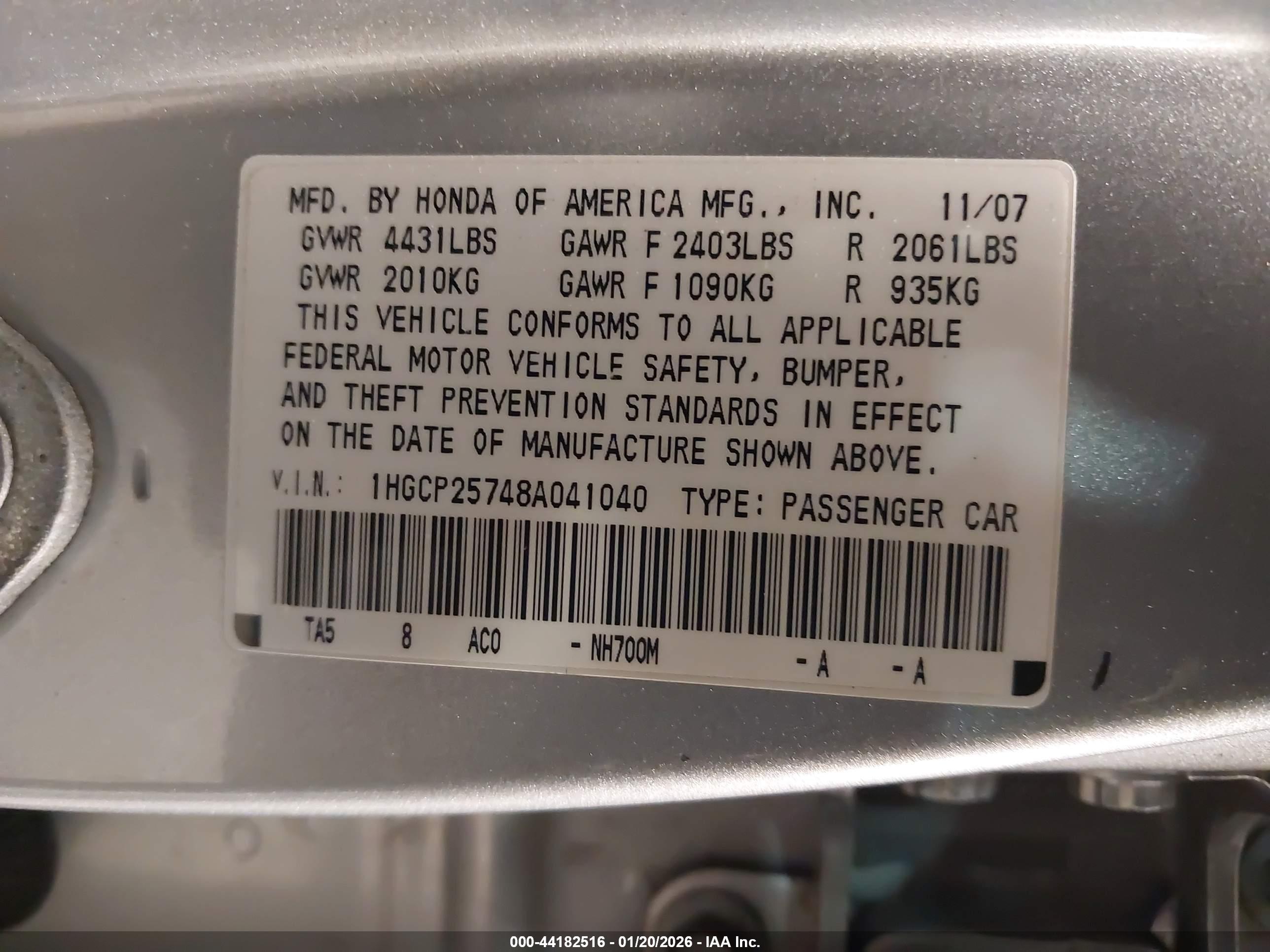 HONDA ACCORD image 9