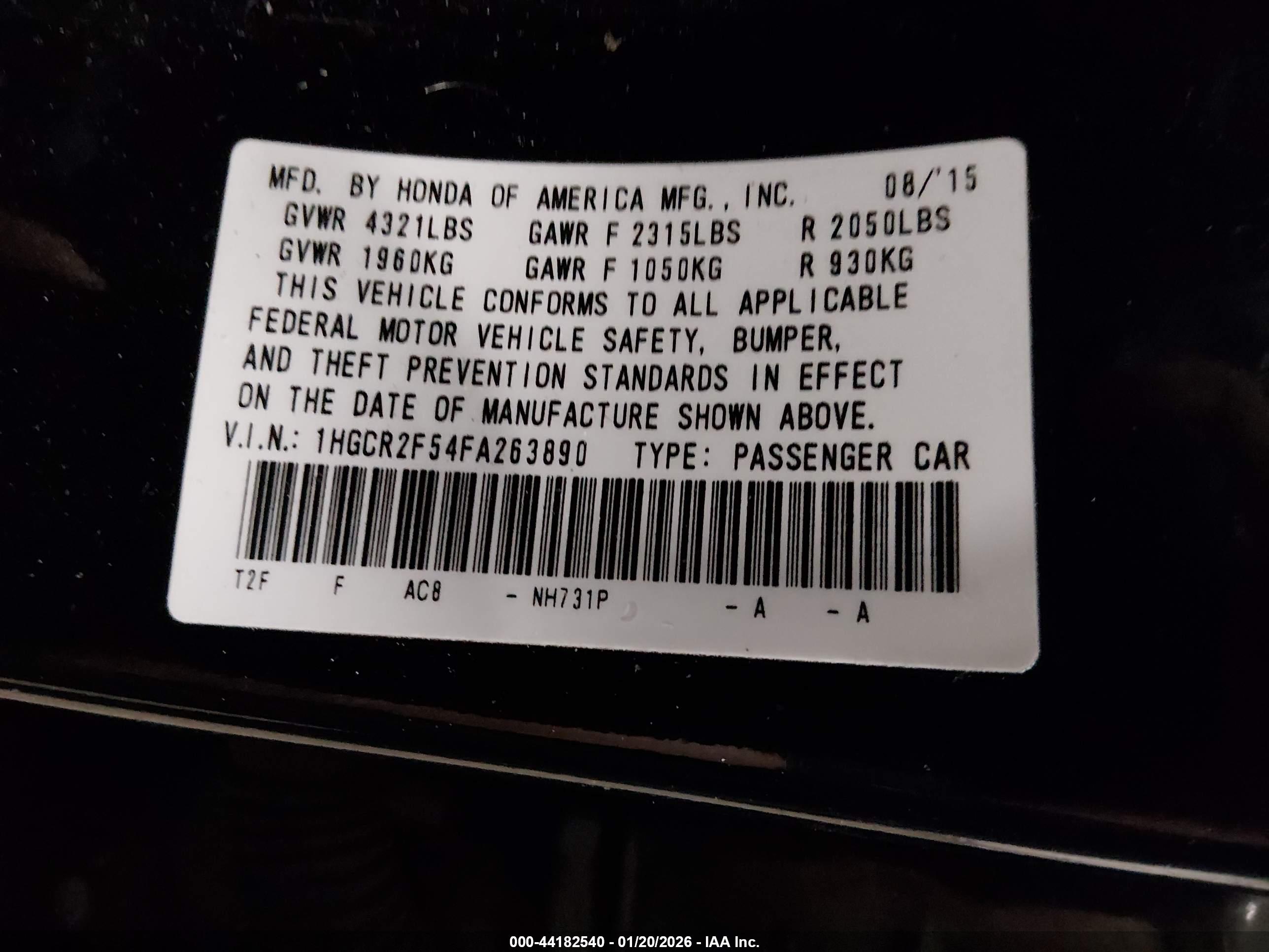 HONDA ACCORD image 9