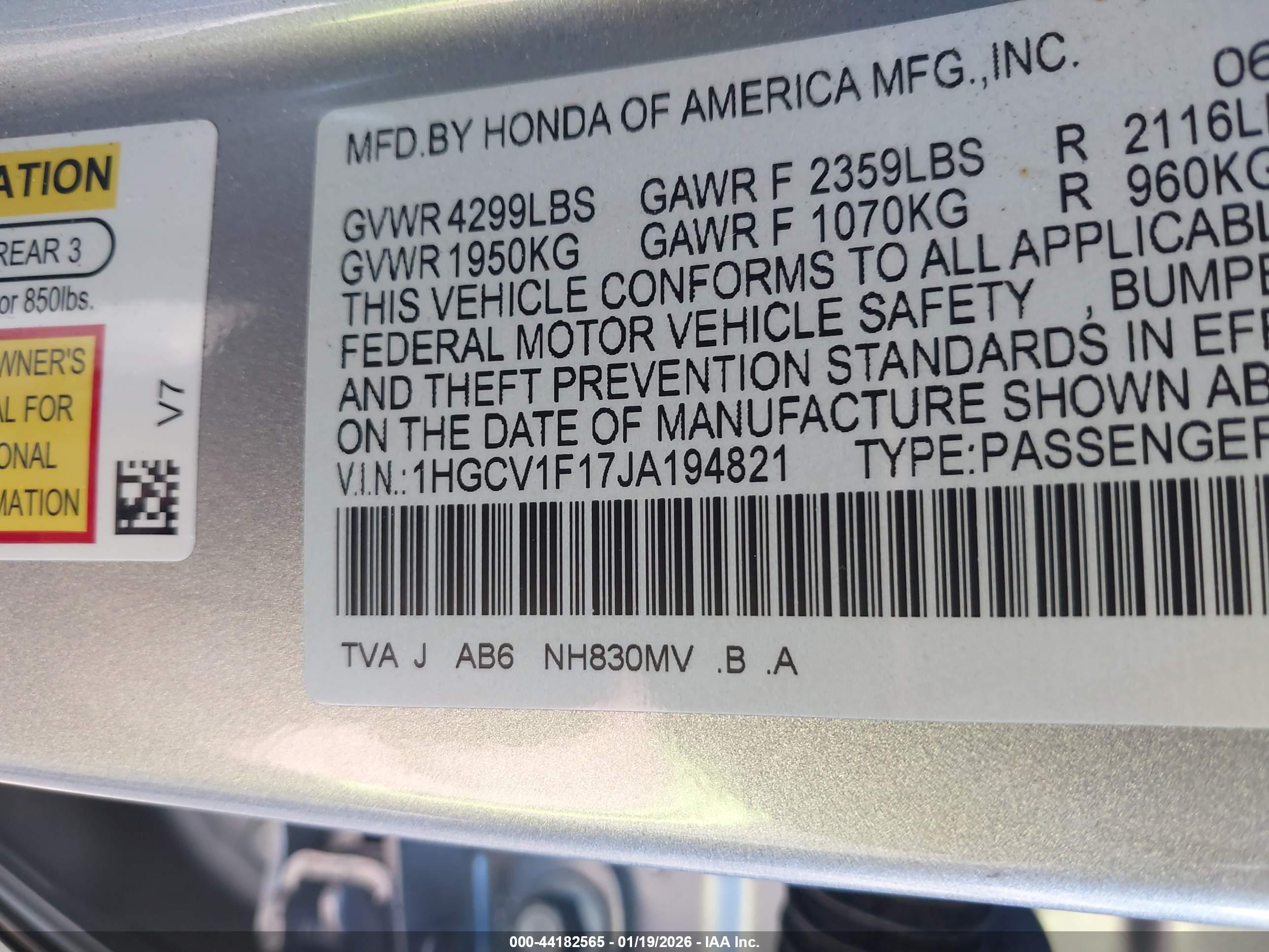 HONDA ACCORD image 9
