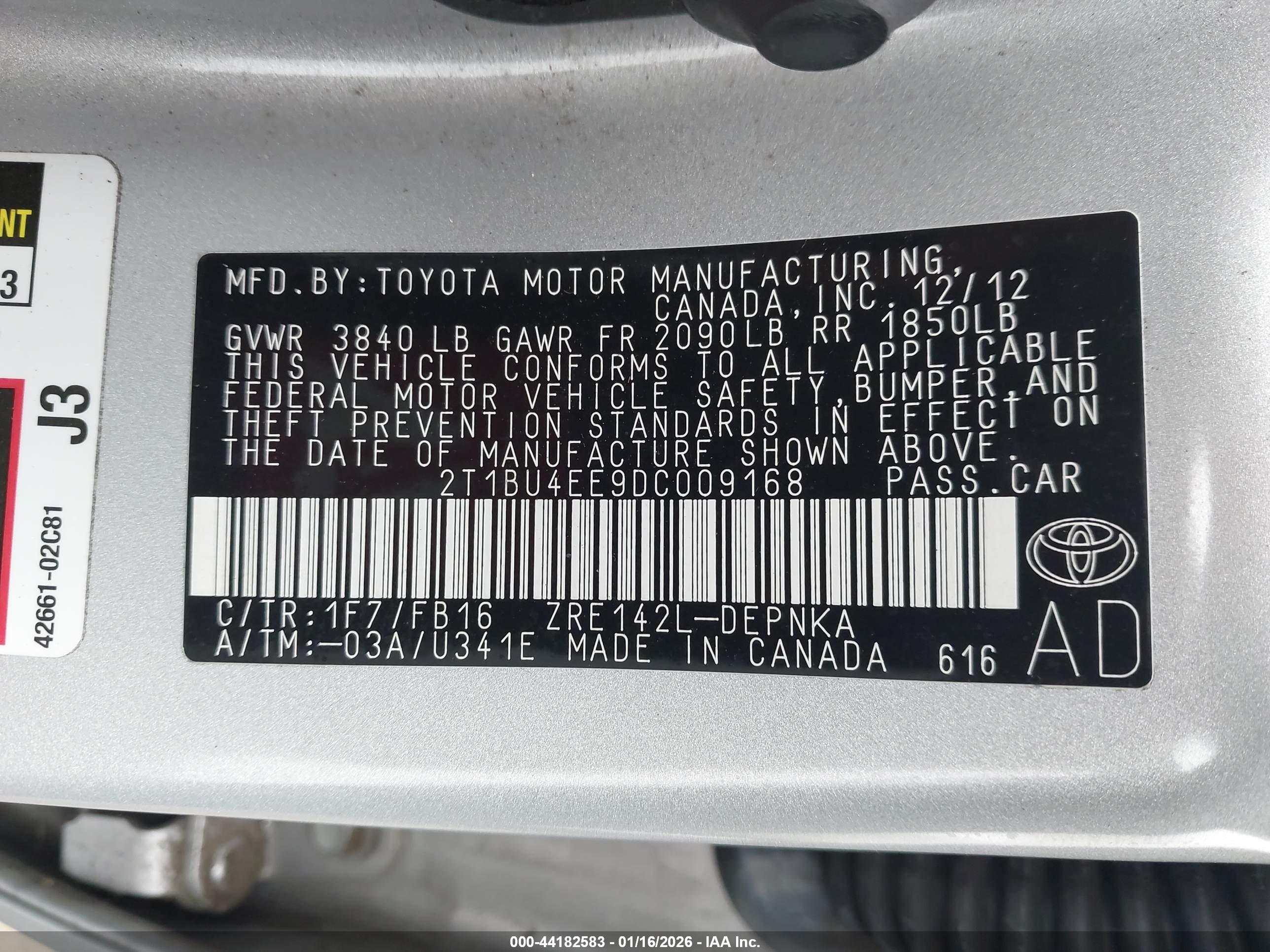 TOYOTA COROLLA image 9
