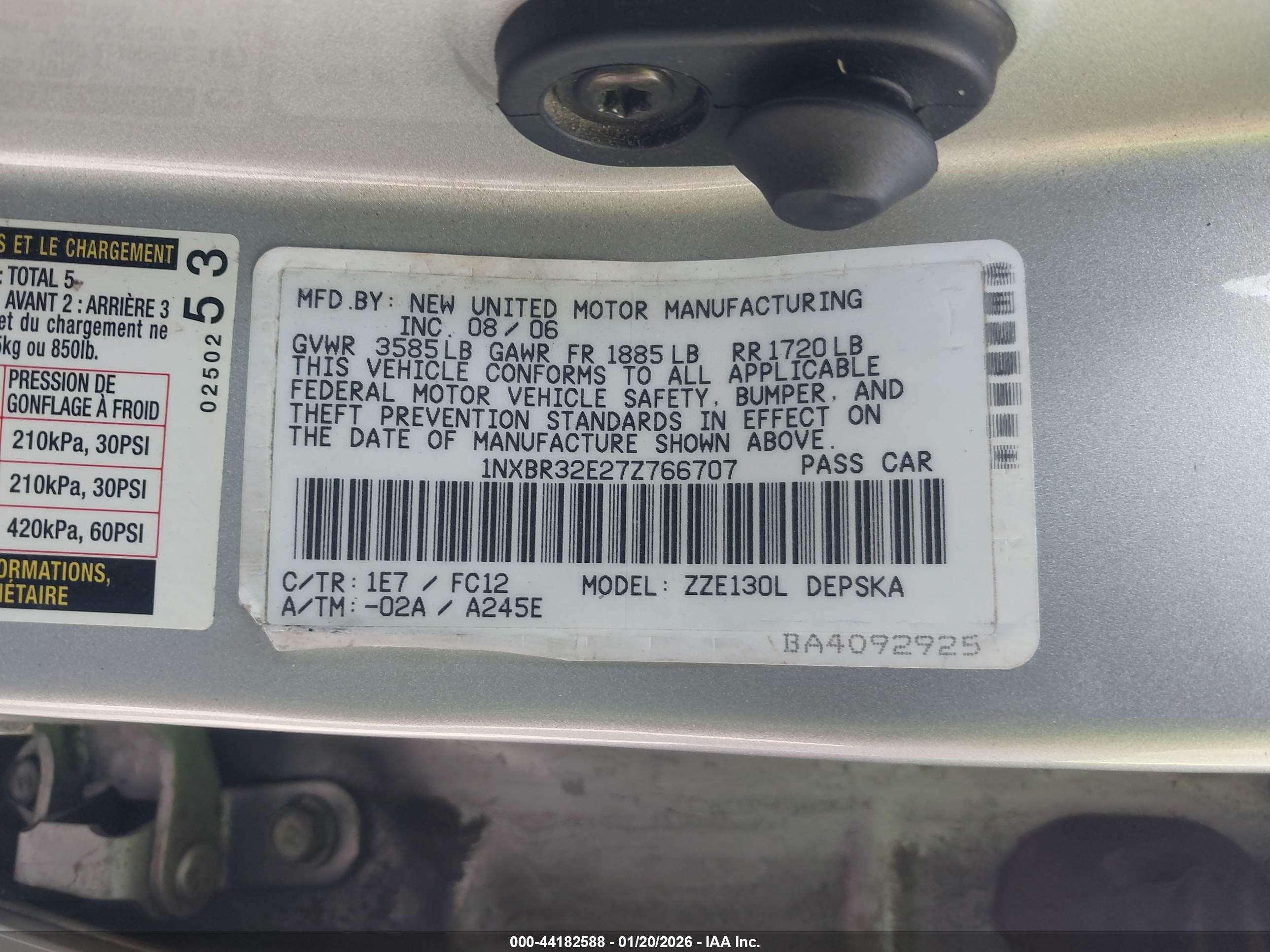 TOYOTA COROLLA image 9