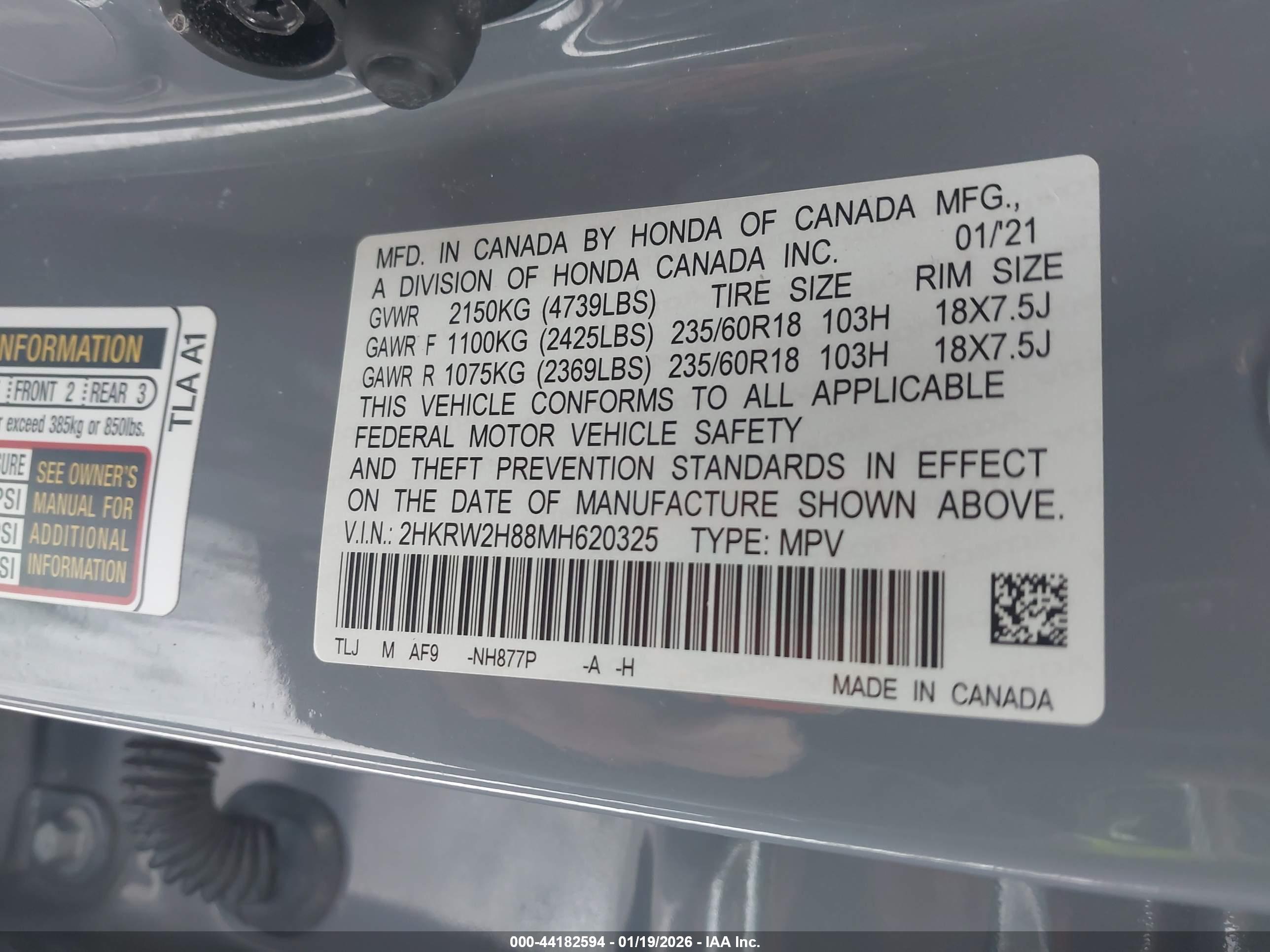 HONDA CR-V image 9