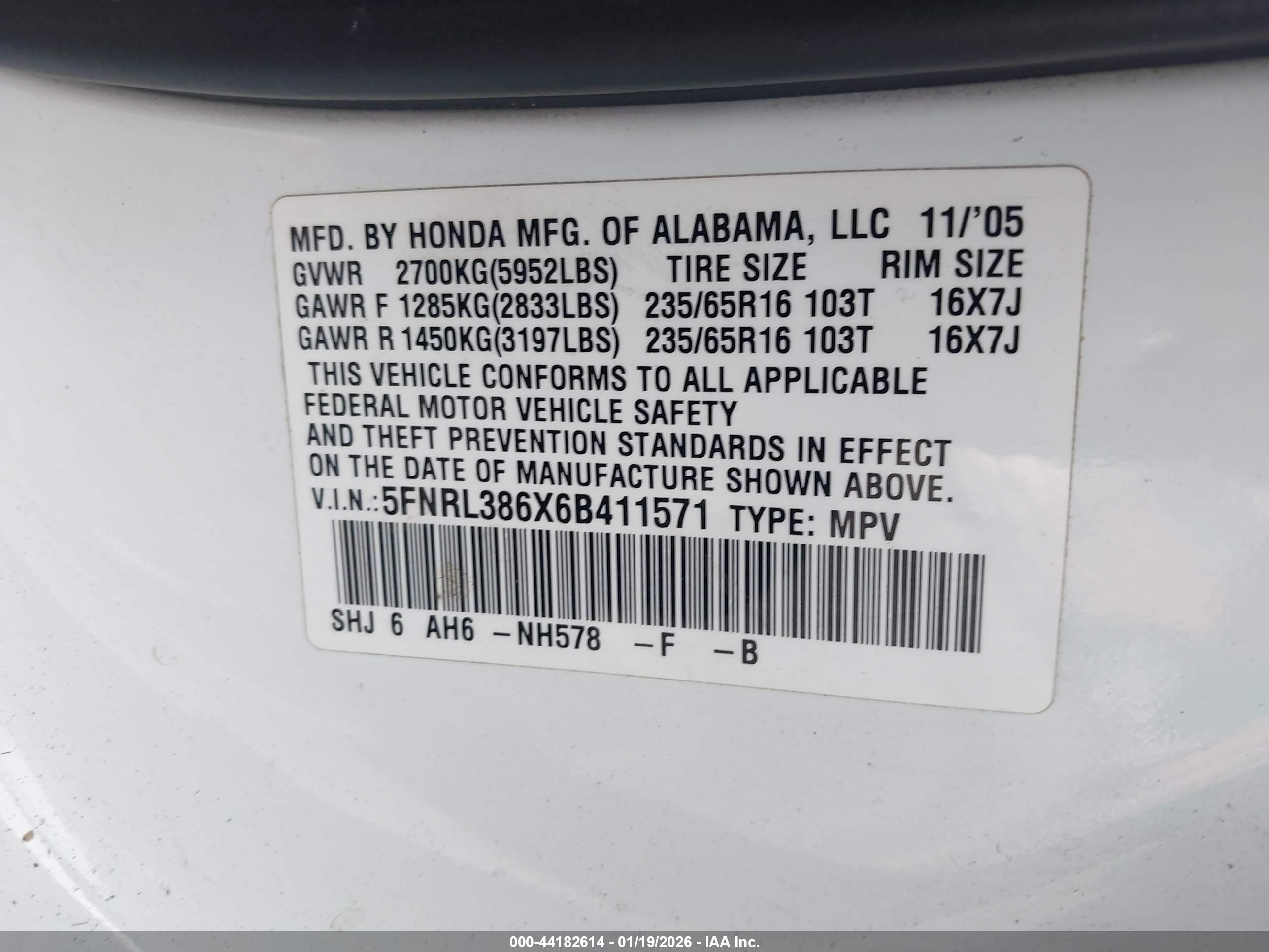 HONDA ODYSSEY image 9