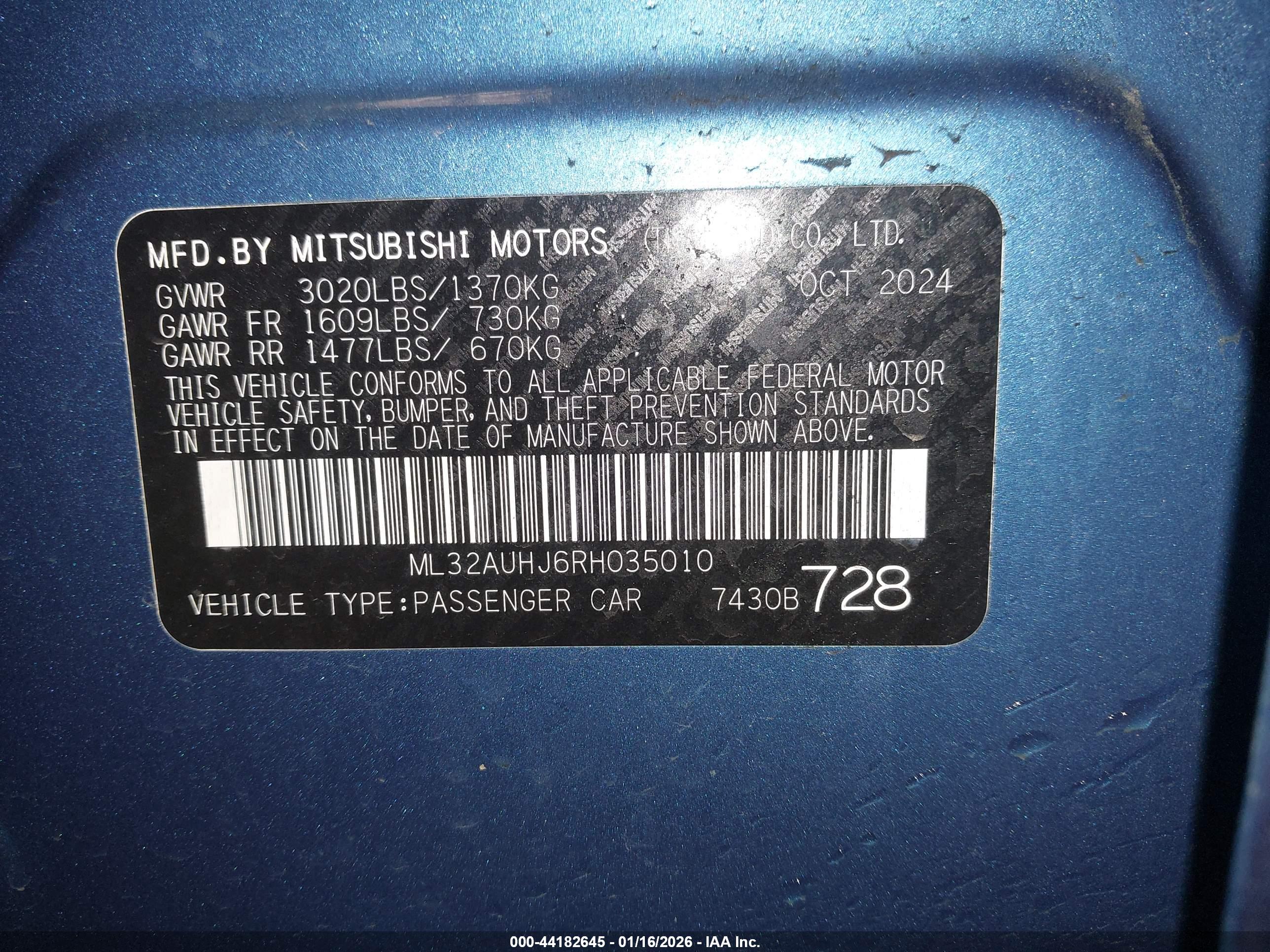 MITSUBISHI MIRAGE image 9