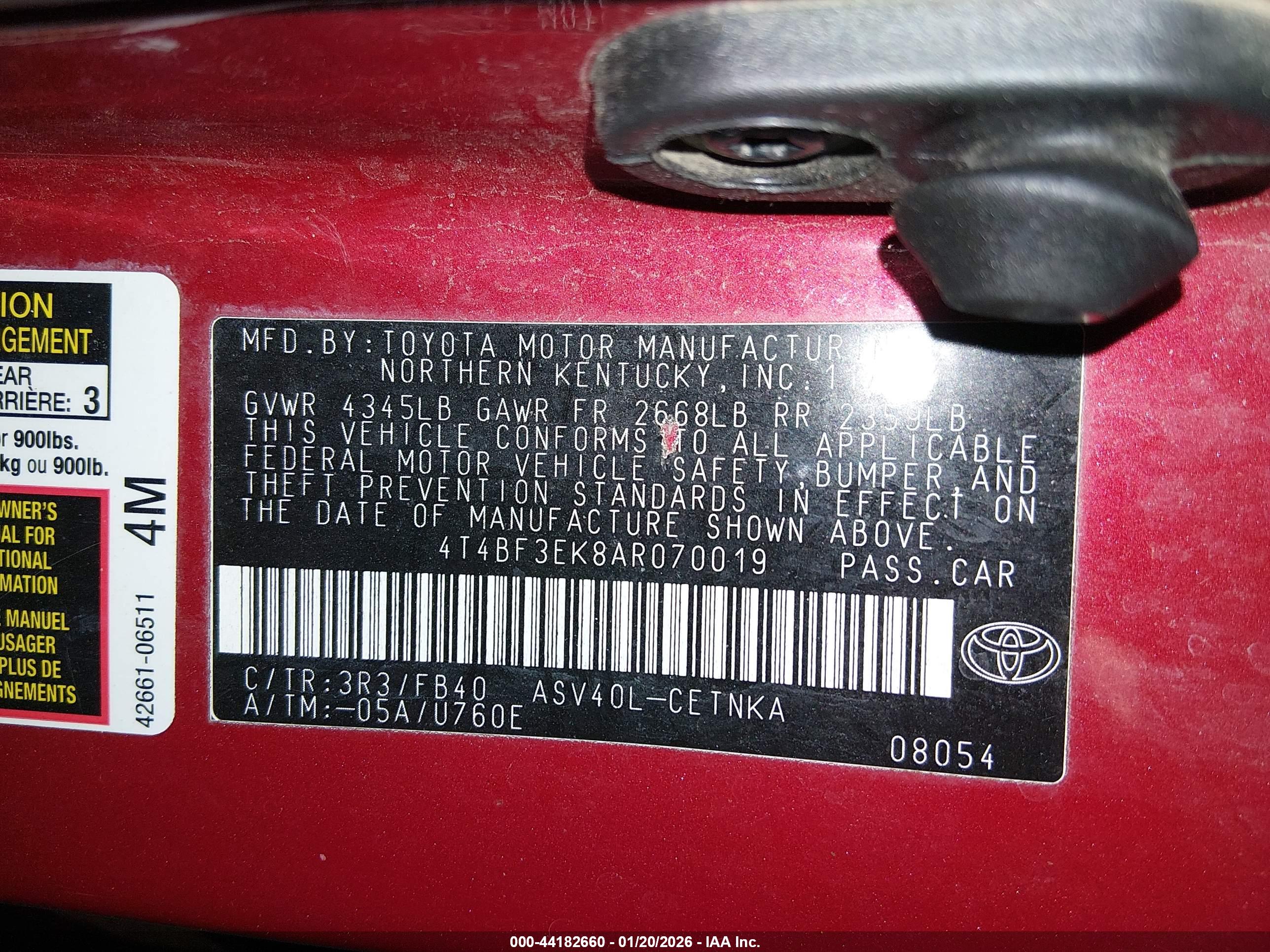 TOYOTA CAMRY image 9