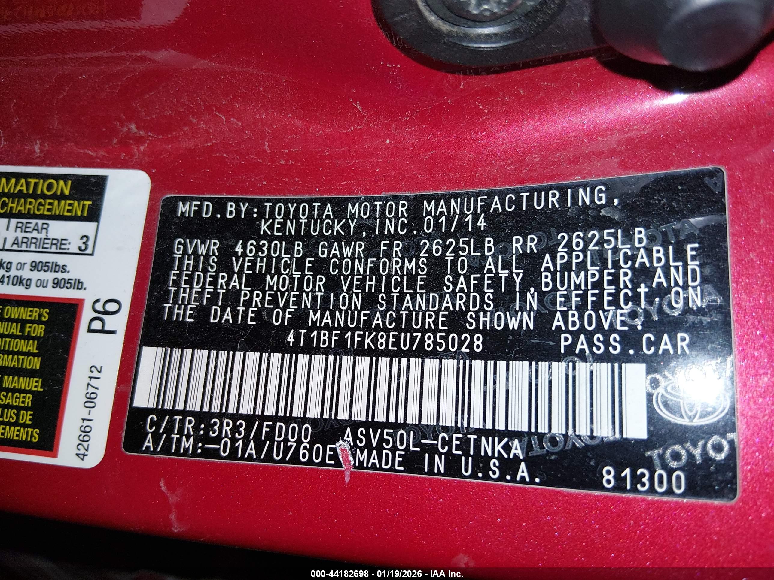 TOYOTA CAMRY image 9
