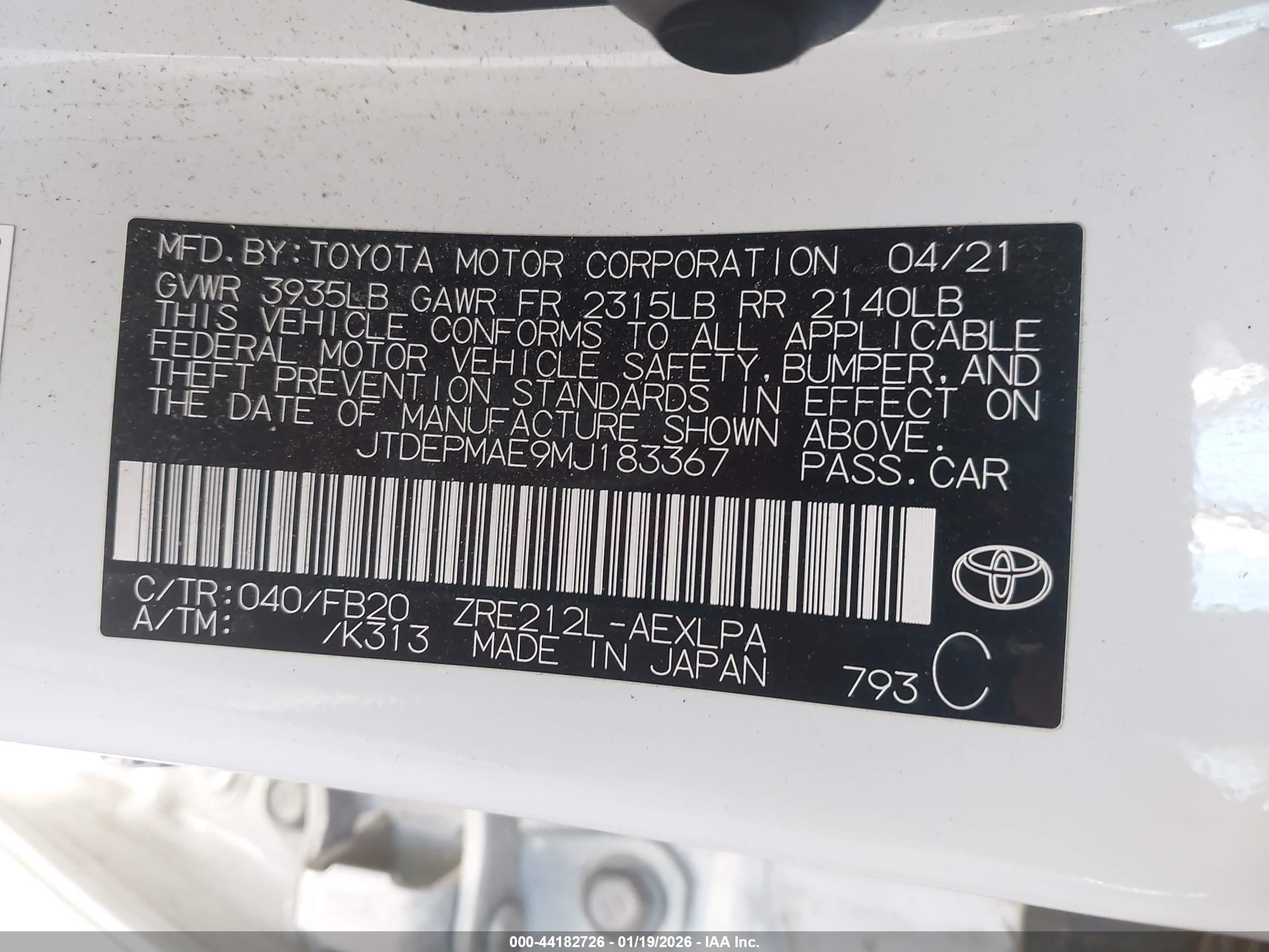 TOYOTA COROLLA image 9