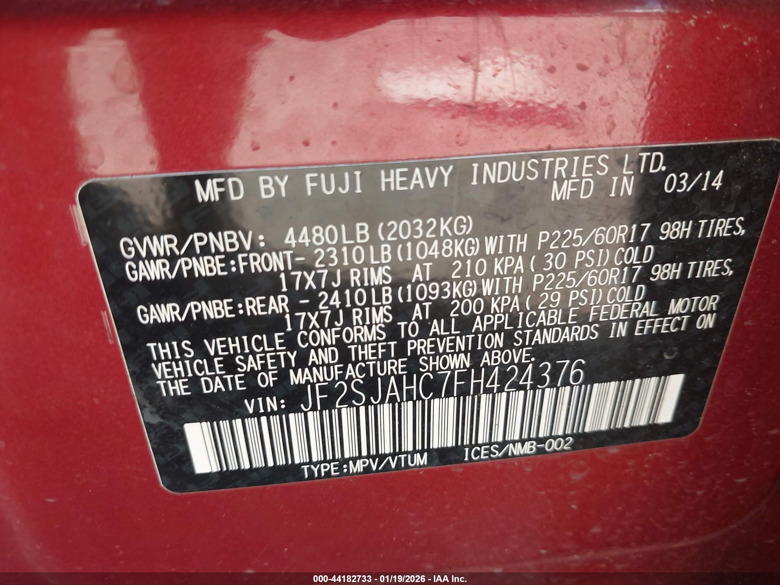 SUBARU FORESTER image 9