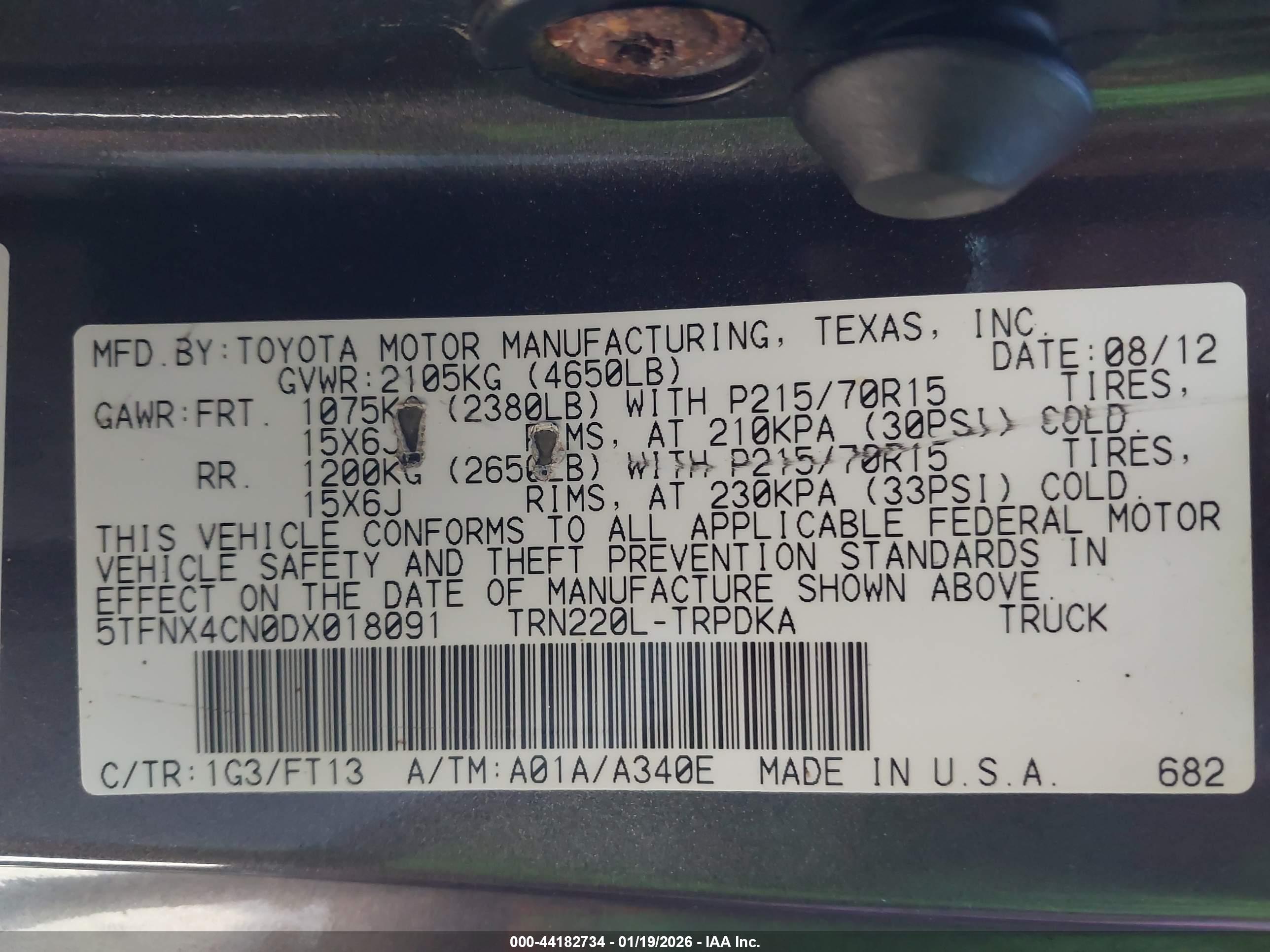 TOYOTA TACOMA image 9