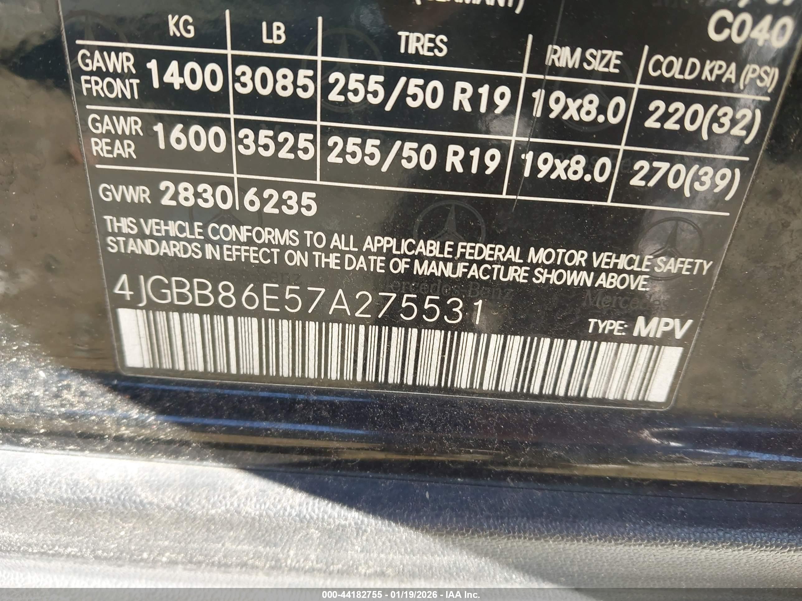 MERCEDES-BENZ ML image 9