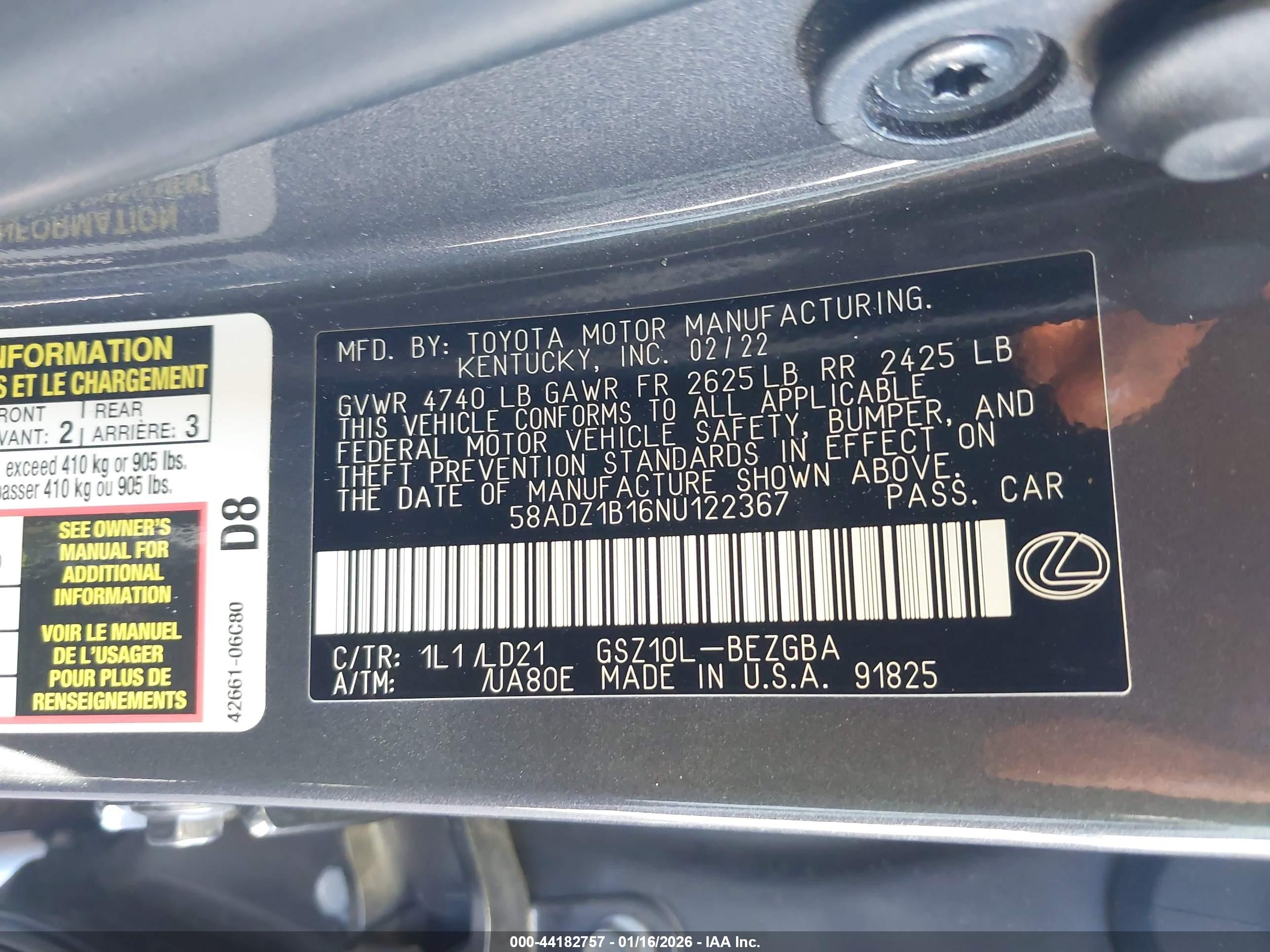 LEXUS ES image 9