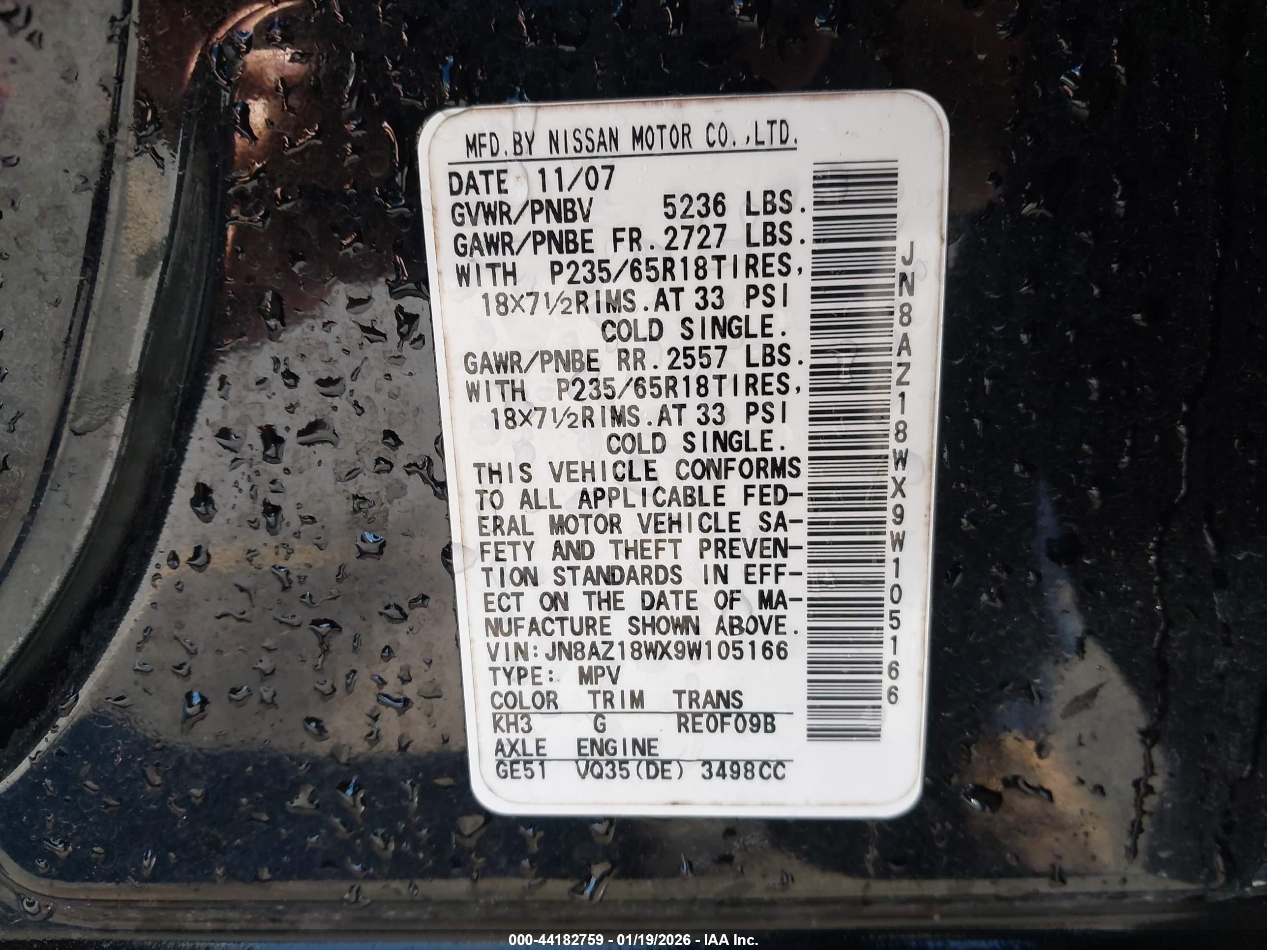 NISSAN MURANO image 9