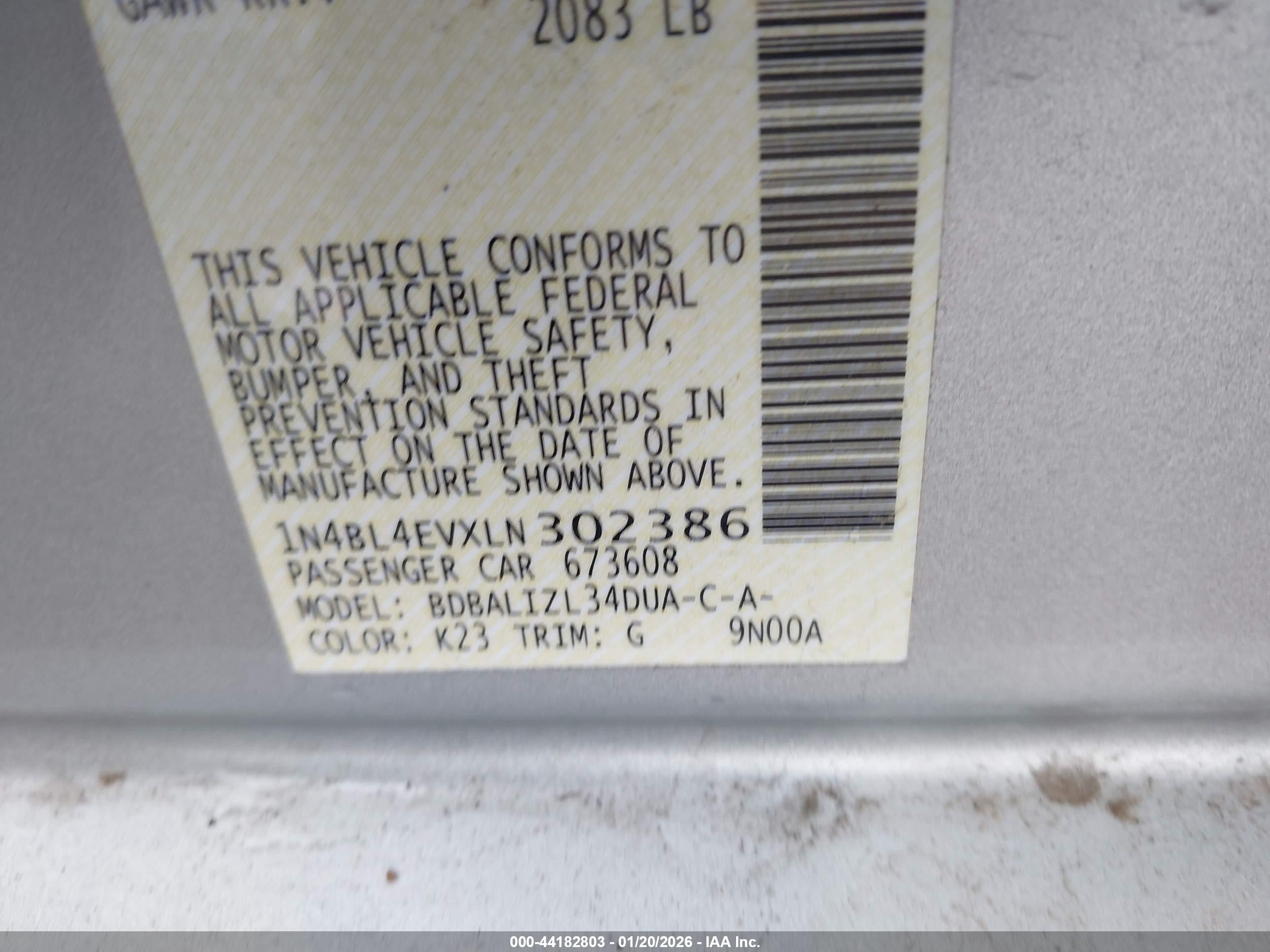 NISSAN ALTIMA image 9