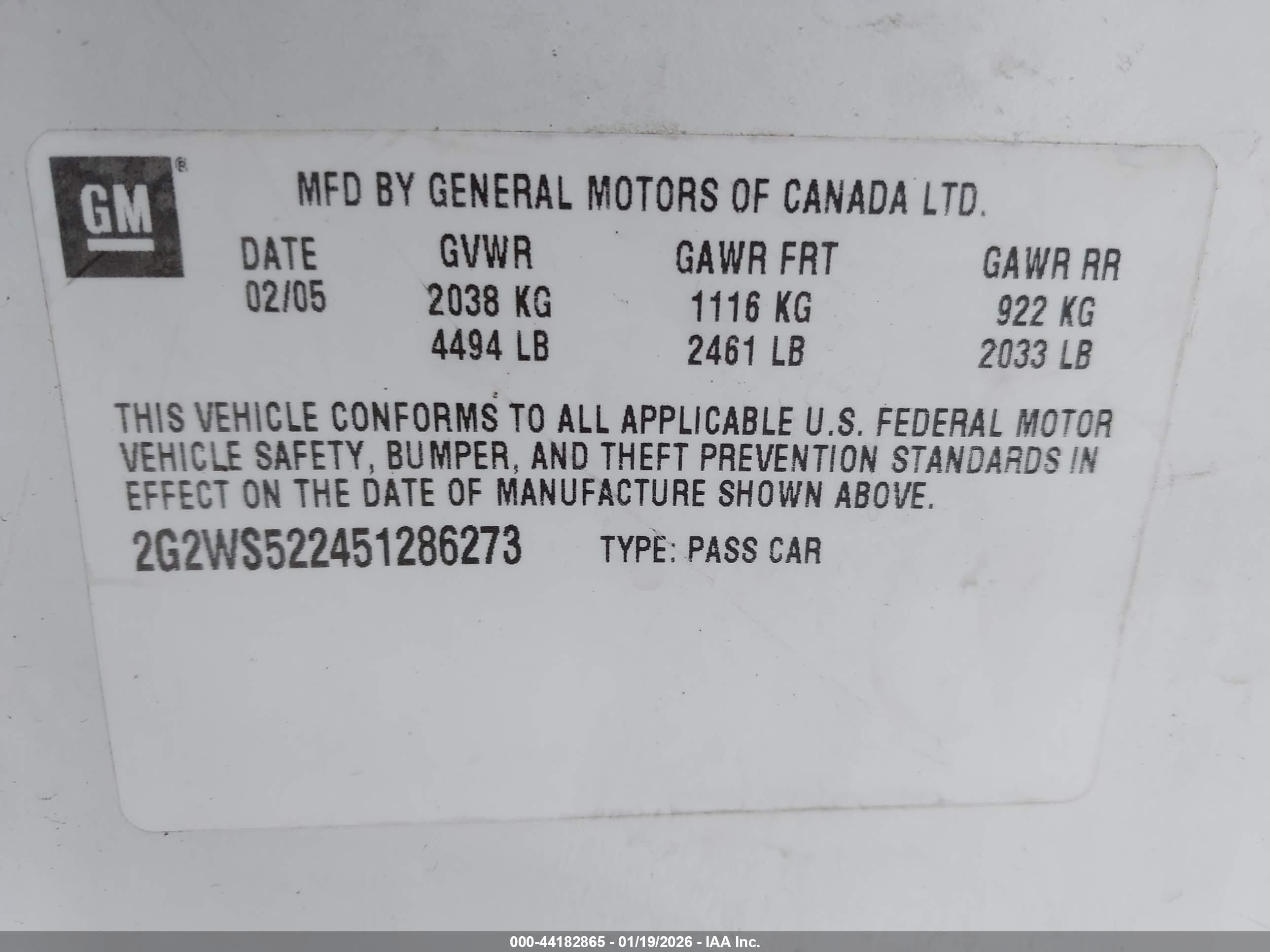 PONTIAC GRAND image 9