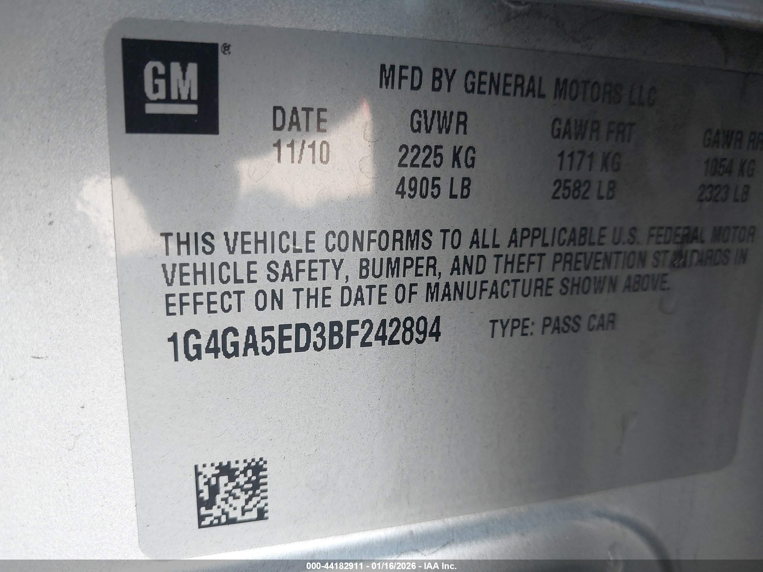 BUICK LACROSSE image 9