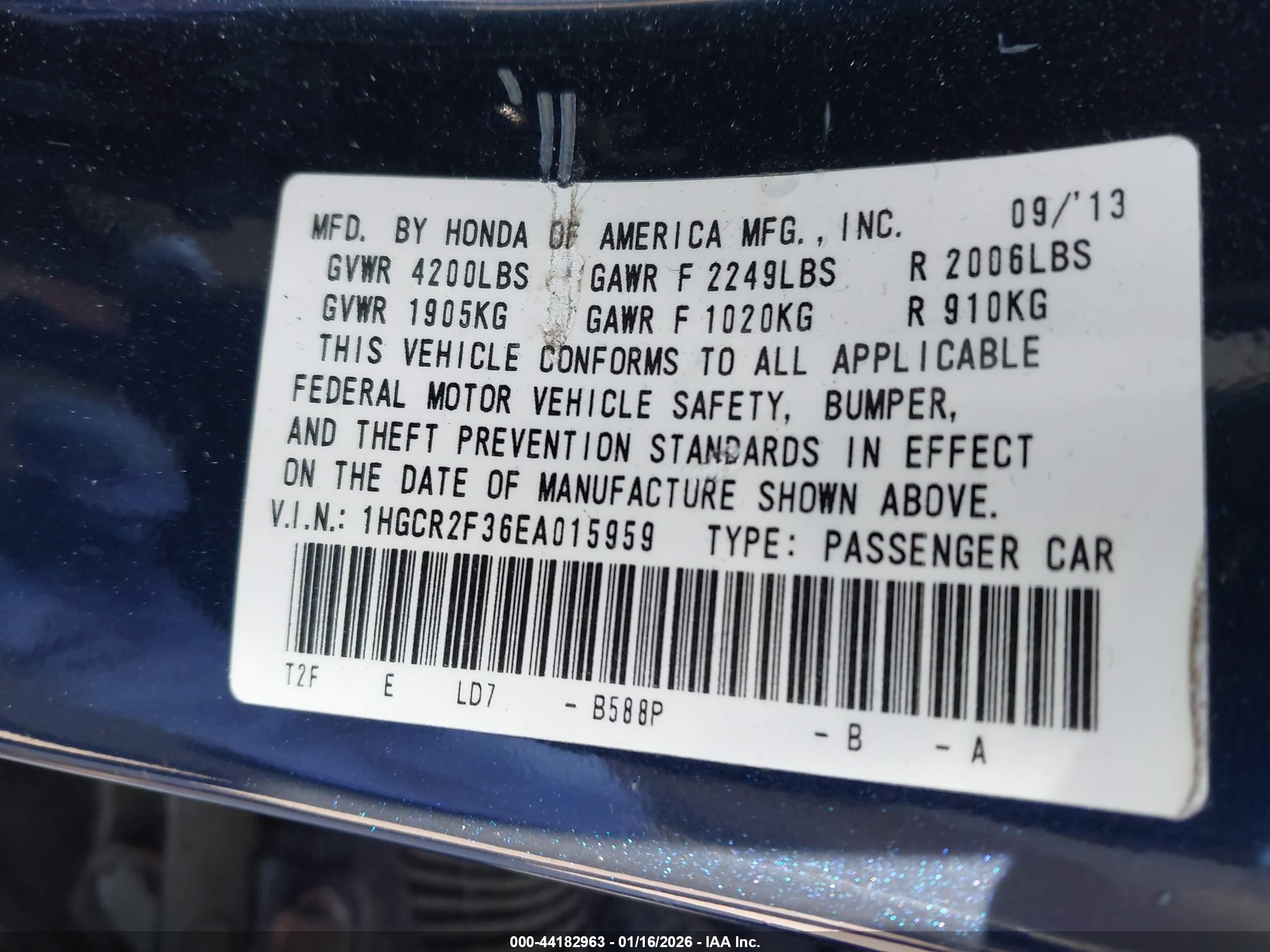 HONDA ACCORD image 9