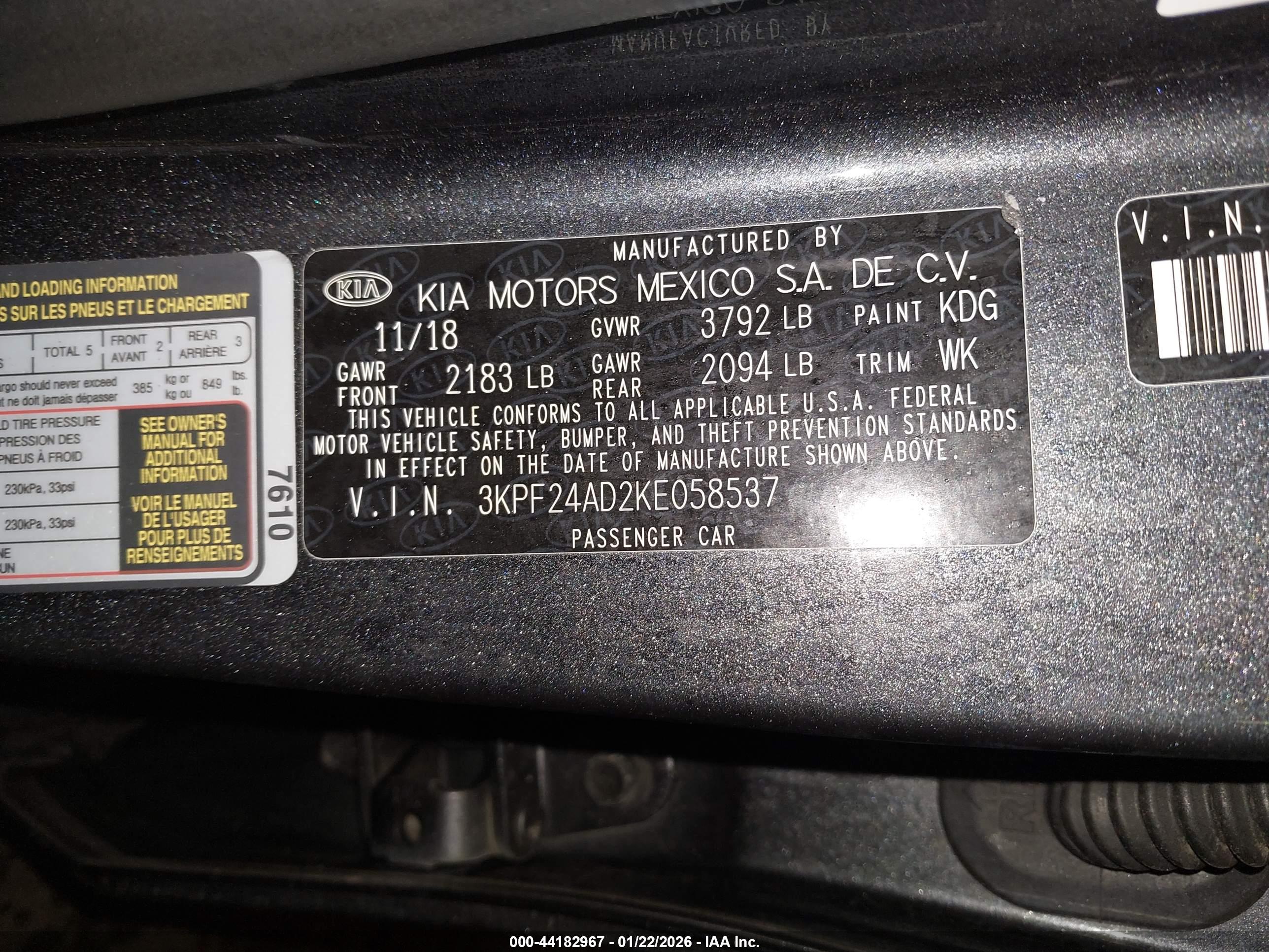KIA FORTE image 9