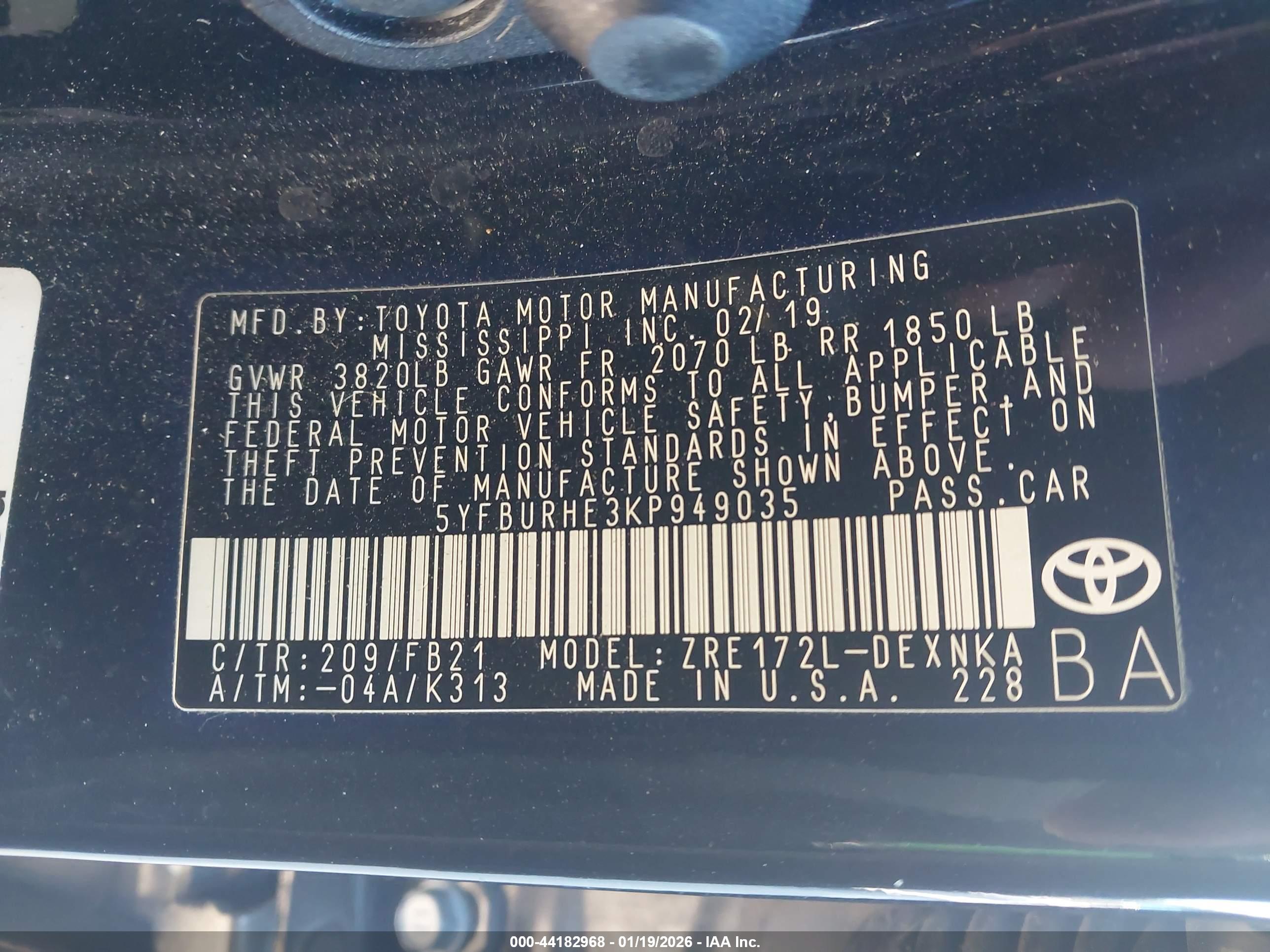 TOYOTA COROLLA image 9