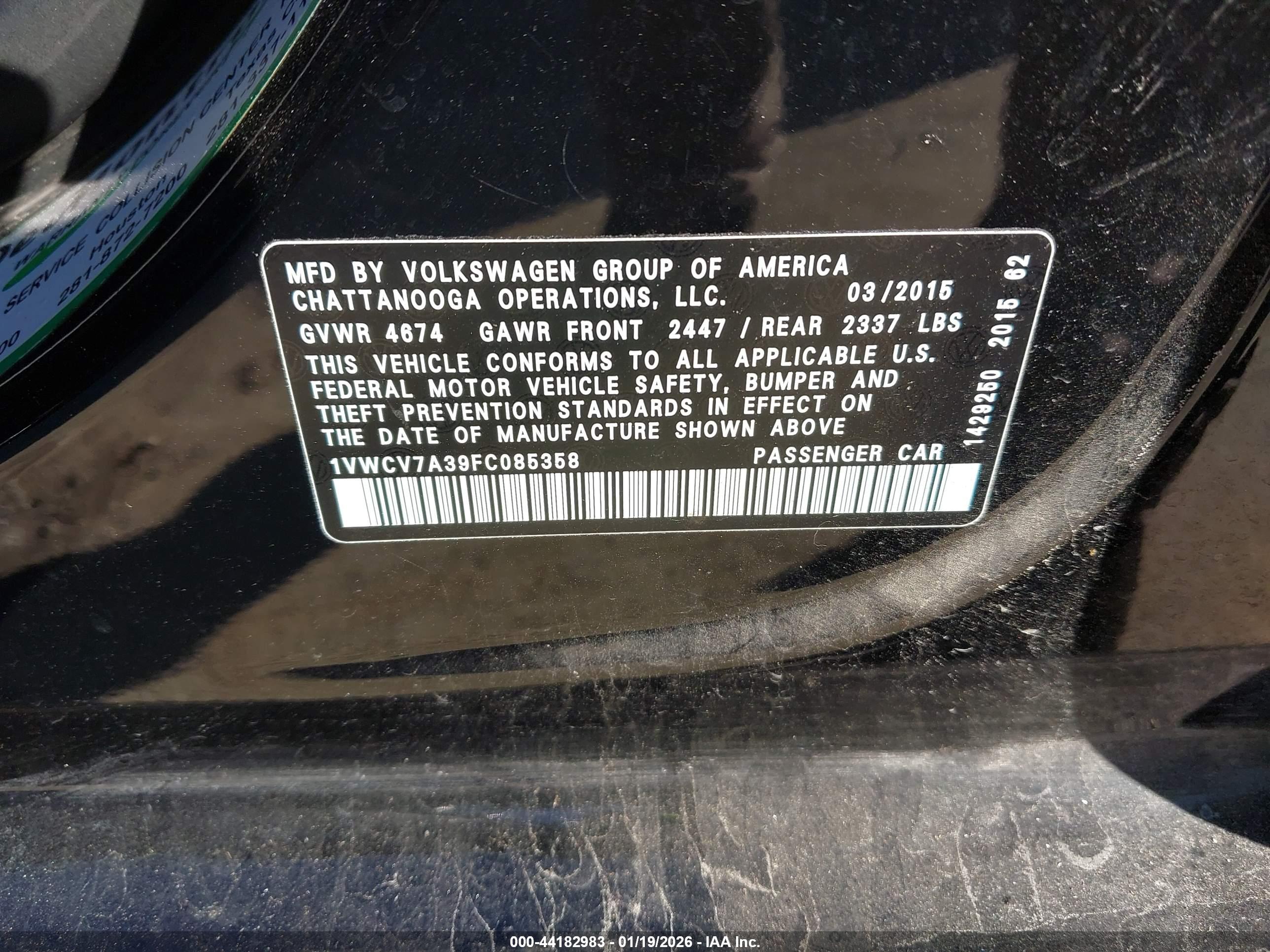 VOLKSWAGEN PASSAT image 9