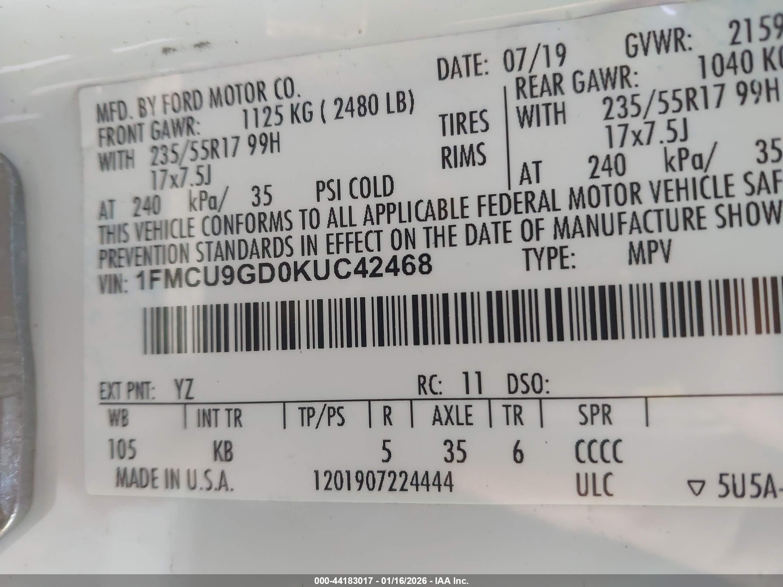 FORD ESCAPE image 9