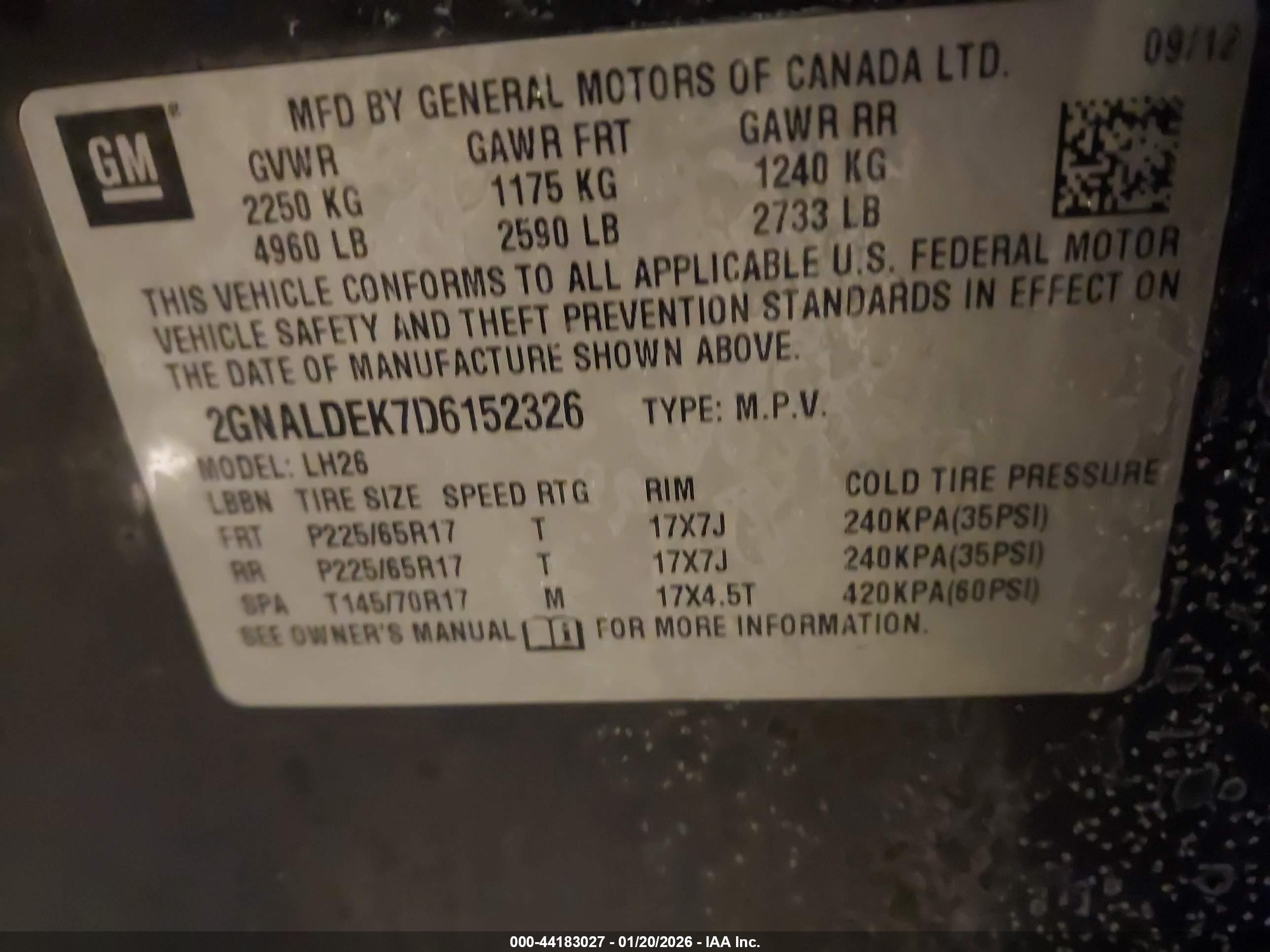 CHEVROLET EQUINOX image 9