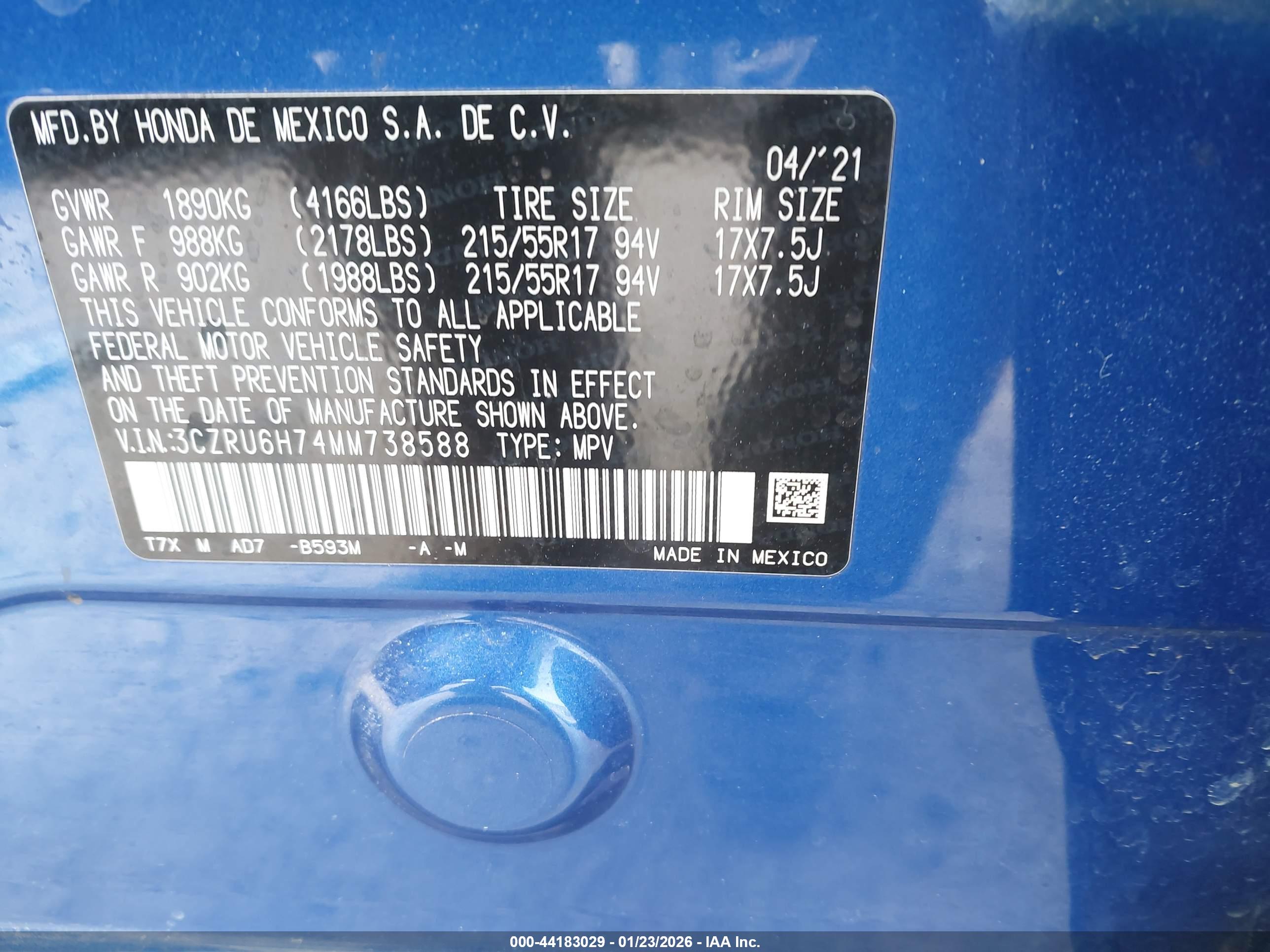 HONDA HR-V image 9