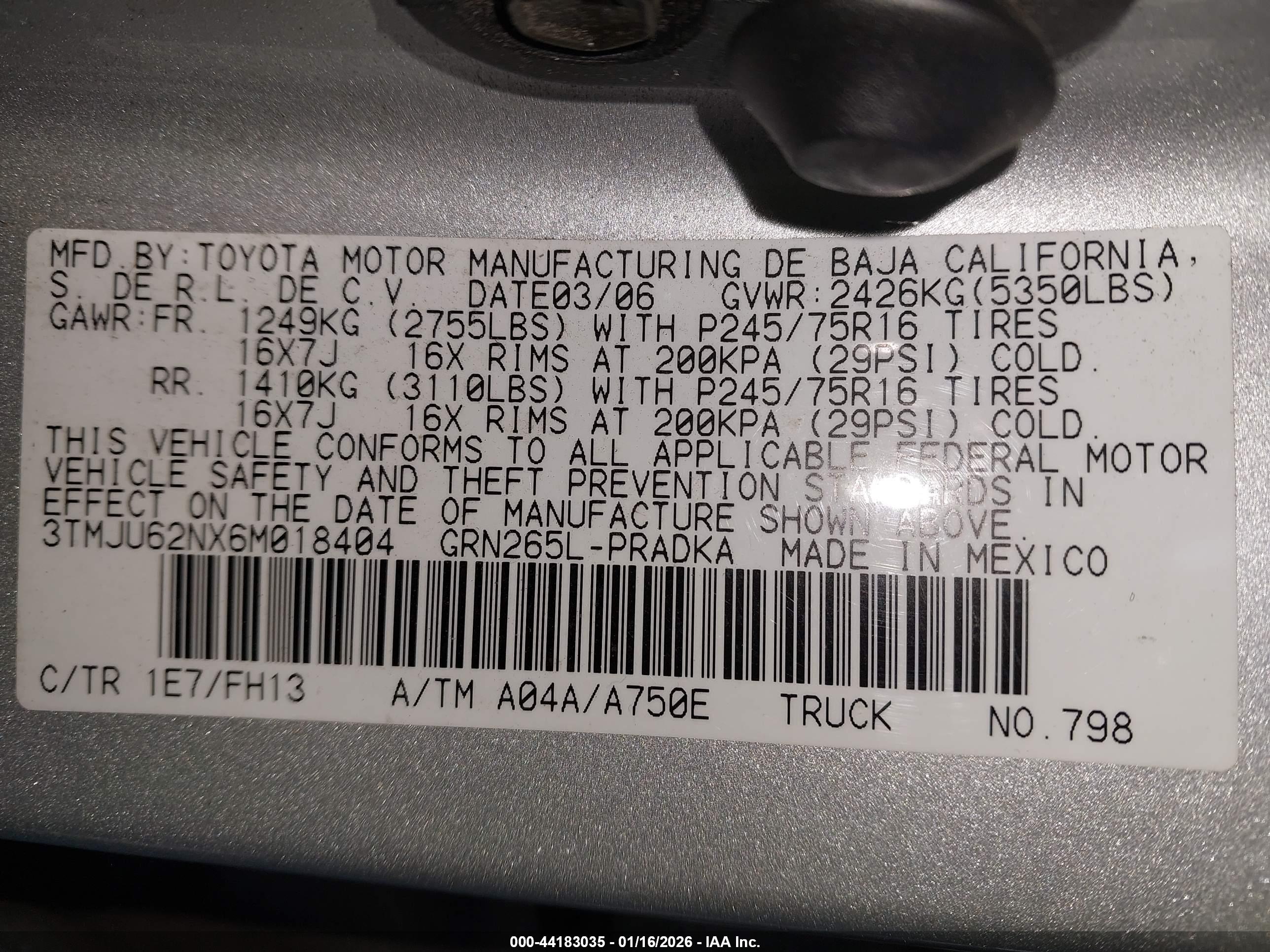 TOYOTA TACOMA image 9