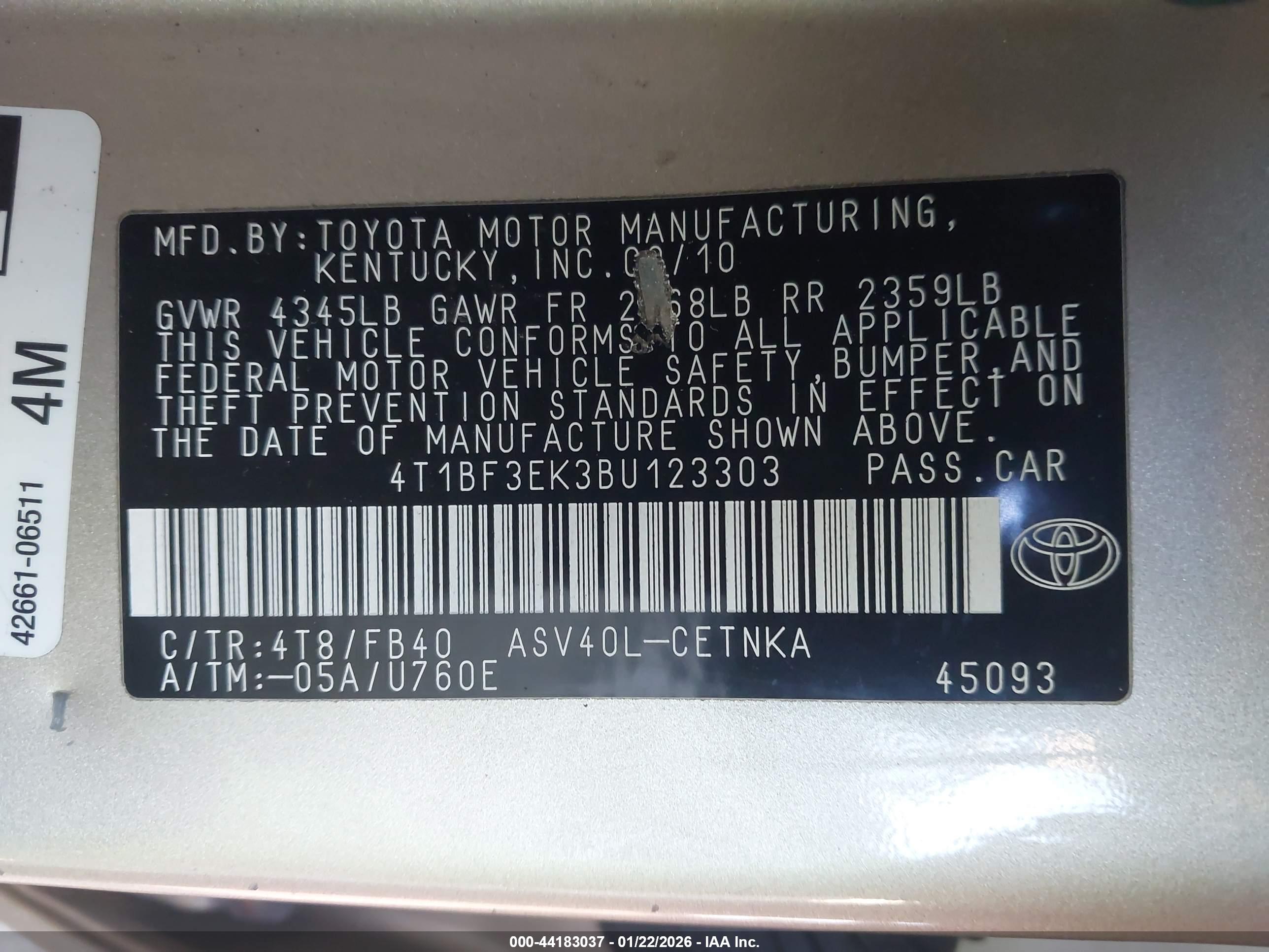 TOYOTA CAMRY image 9