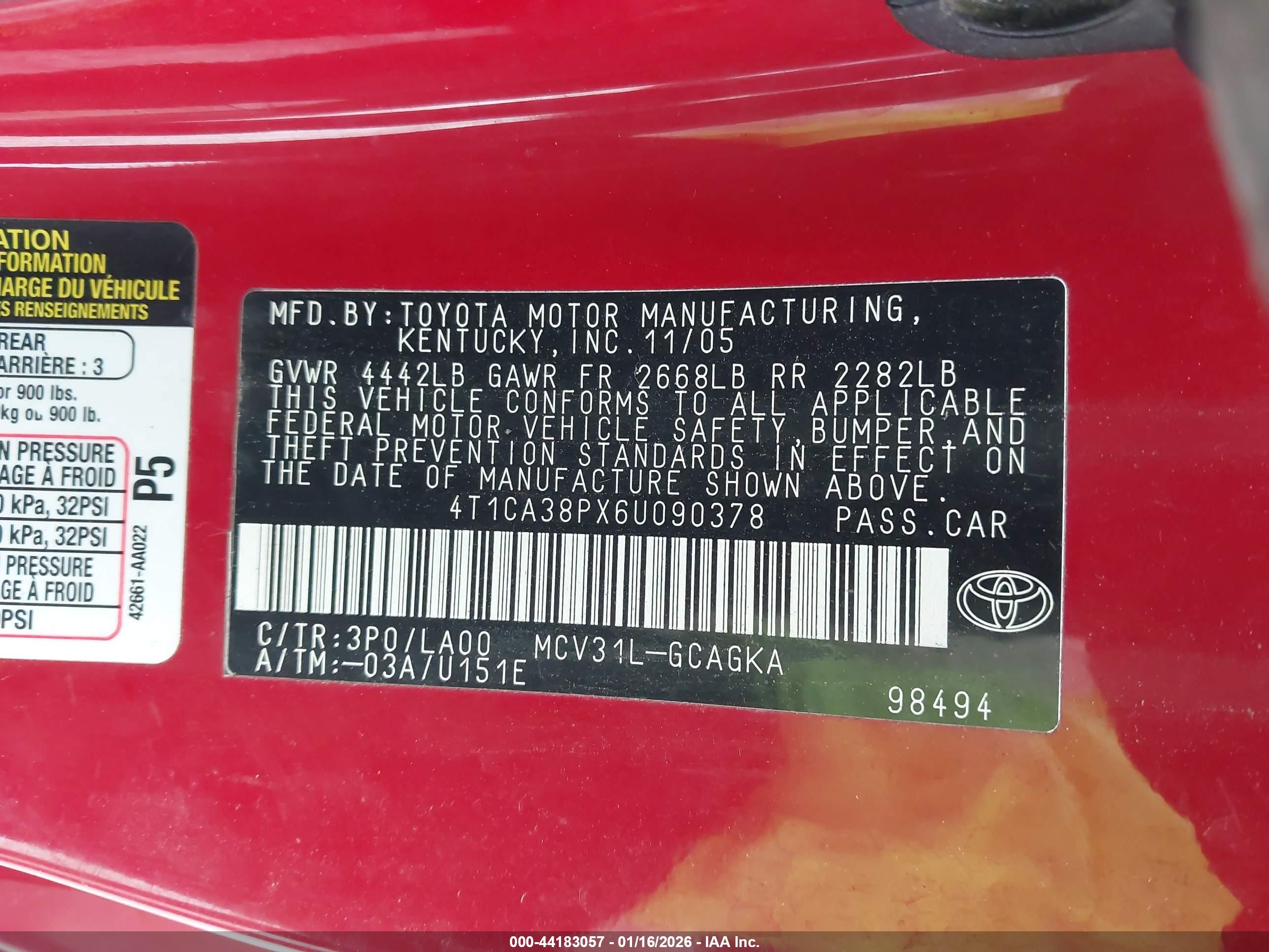 TOYOTA CAMRY image 9