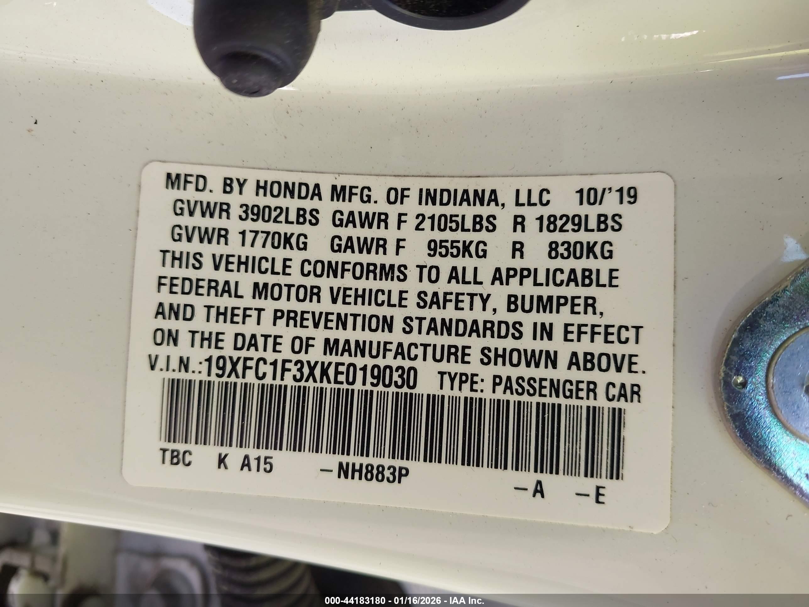 HONDA CIVIC image 9