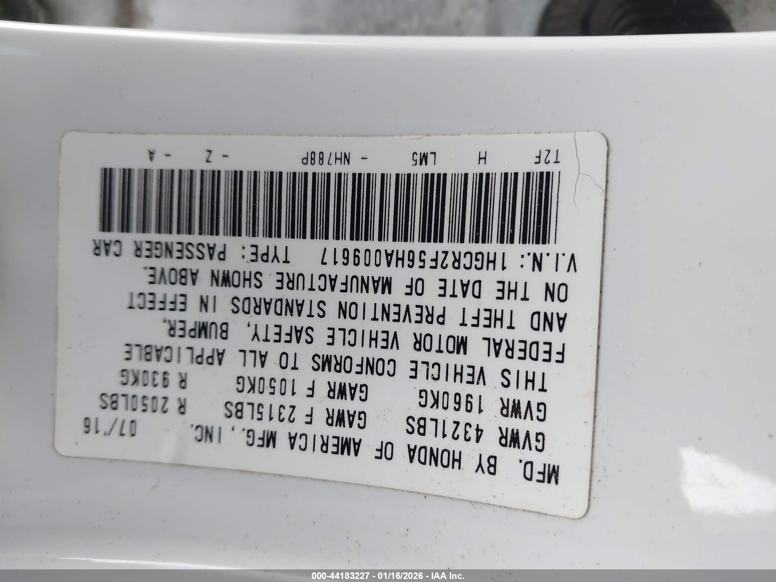 HONDA ACCORD image 9