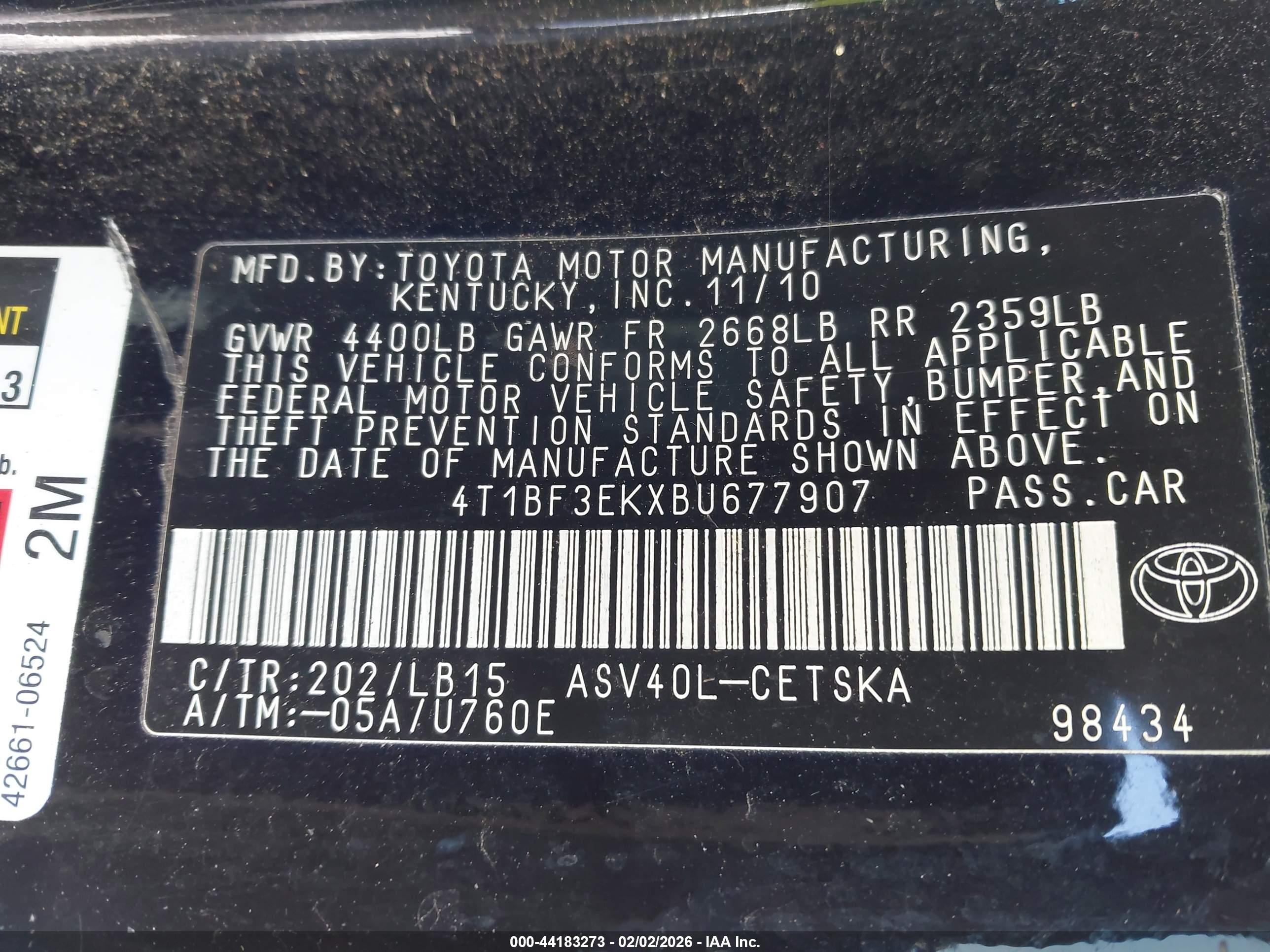 TOYOTA CAMRY image 9