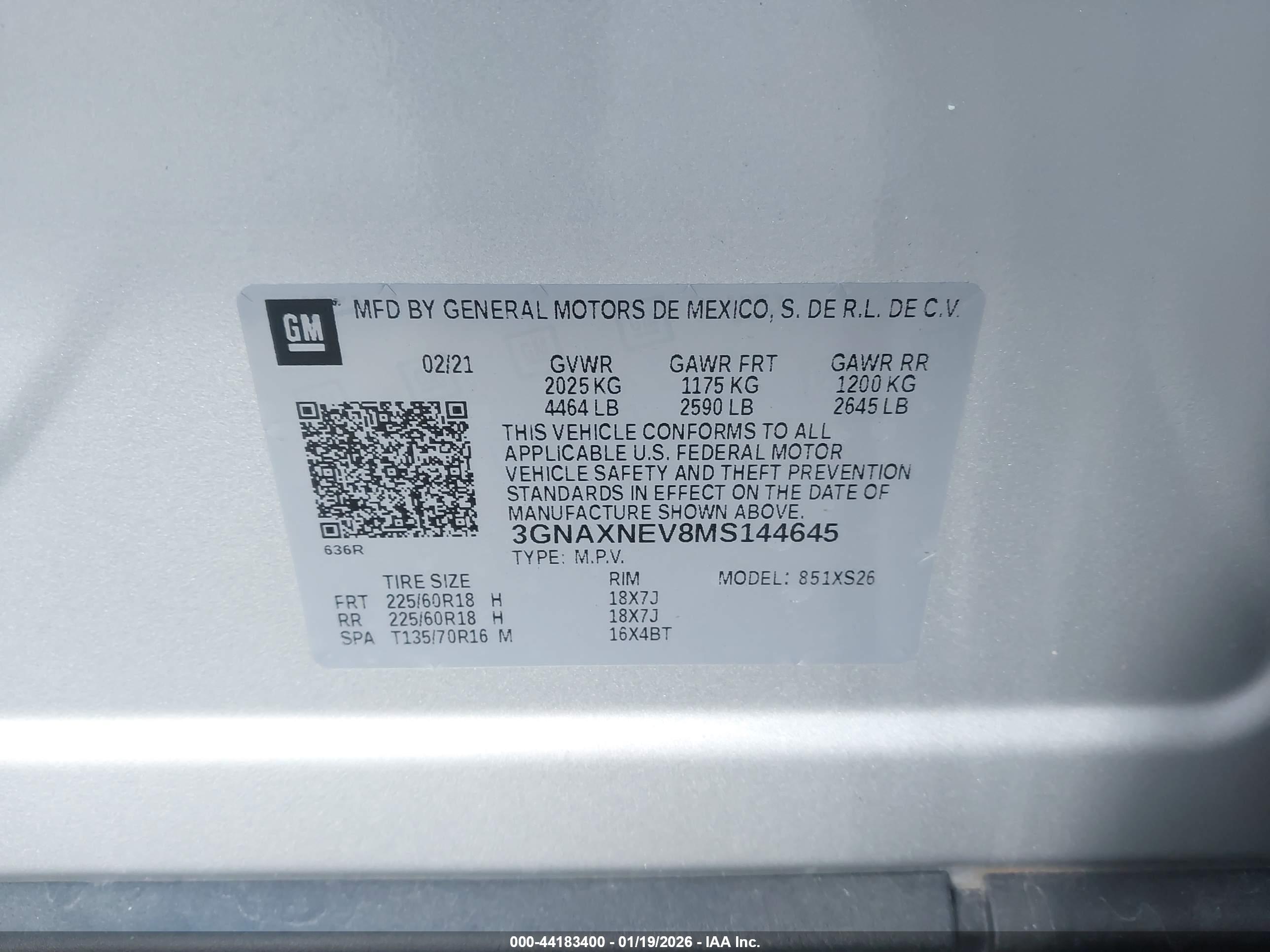 CHEVROLET EQUINOX image 9