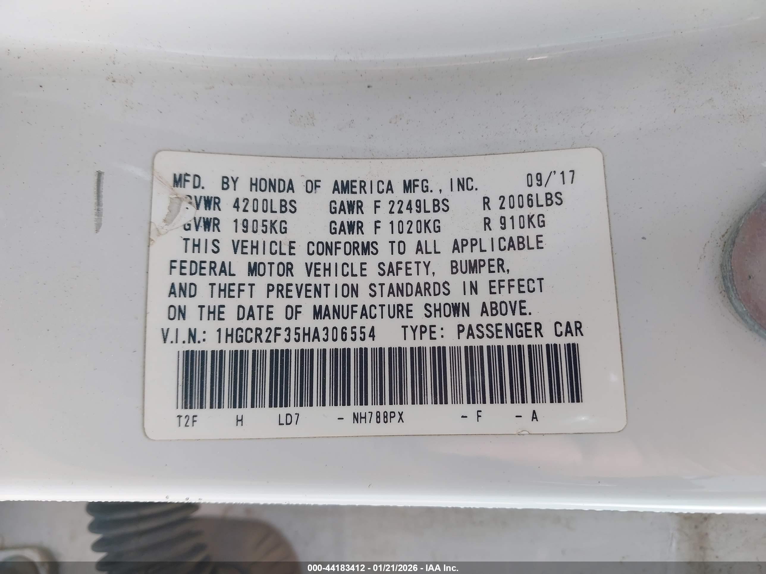 HONDA ACCORD image 9