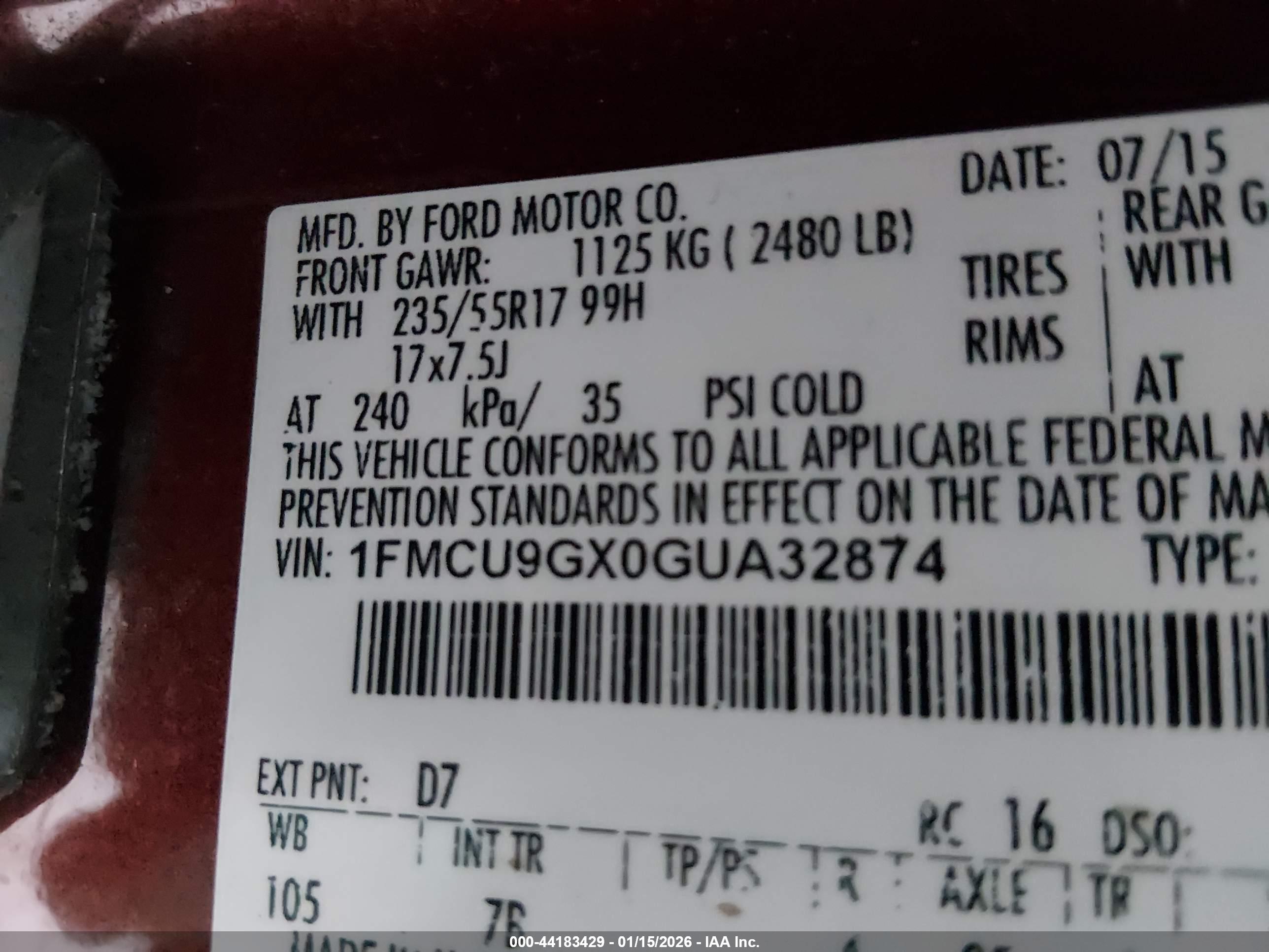 FORD ESCAPE image 9