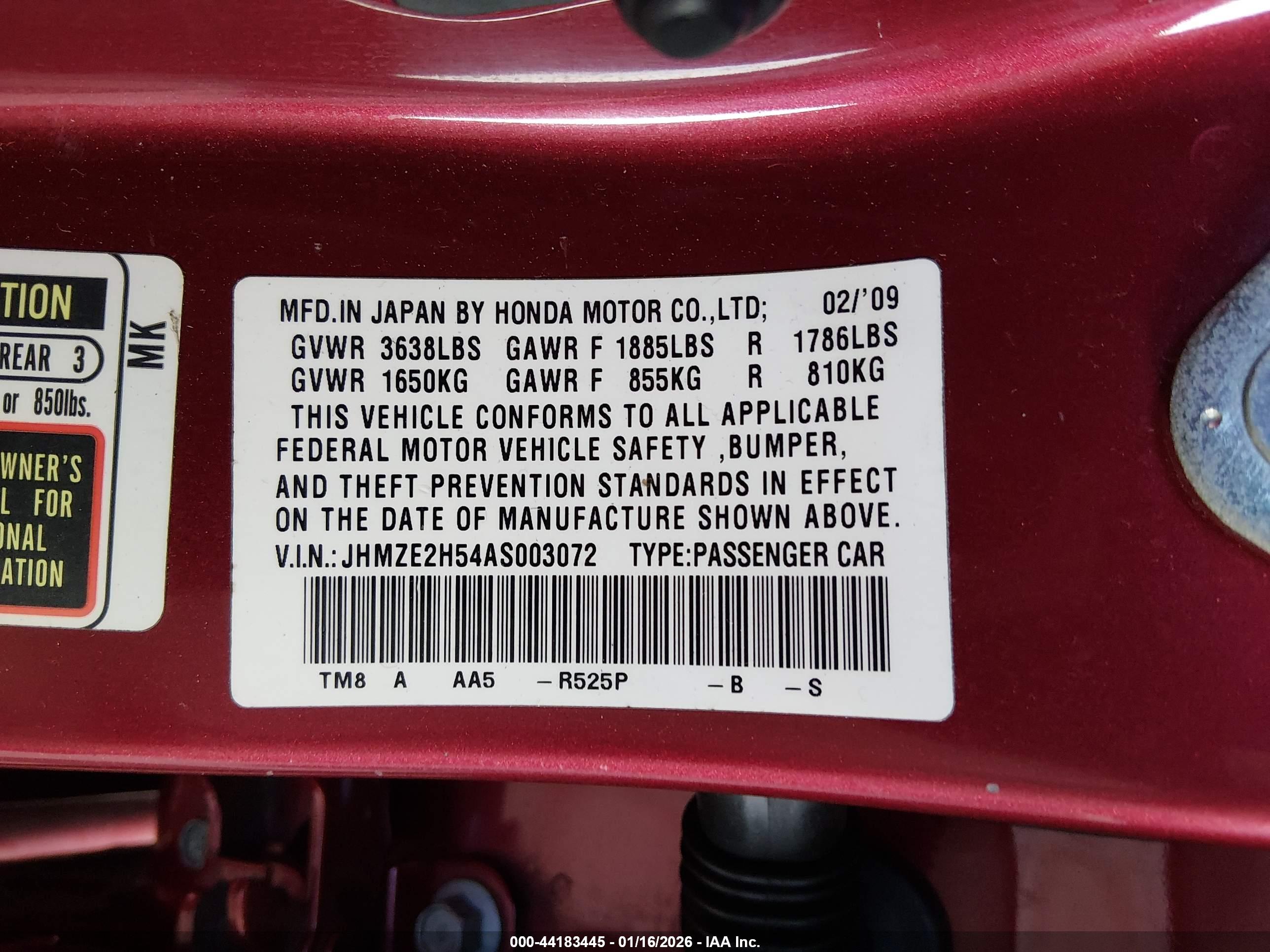 HONDA INSIGHT image 9