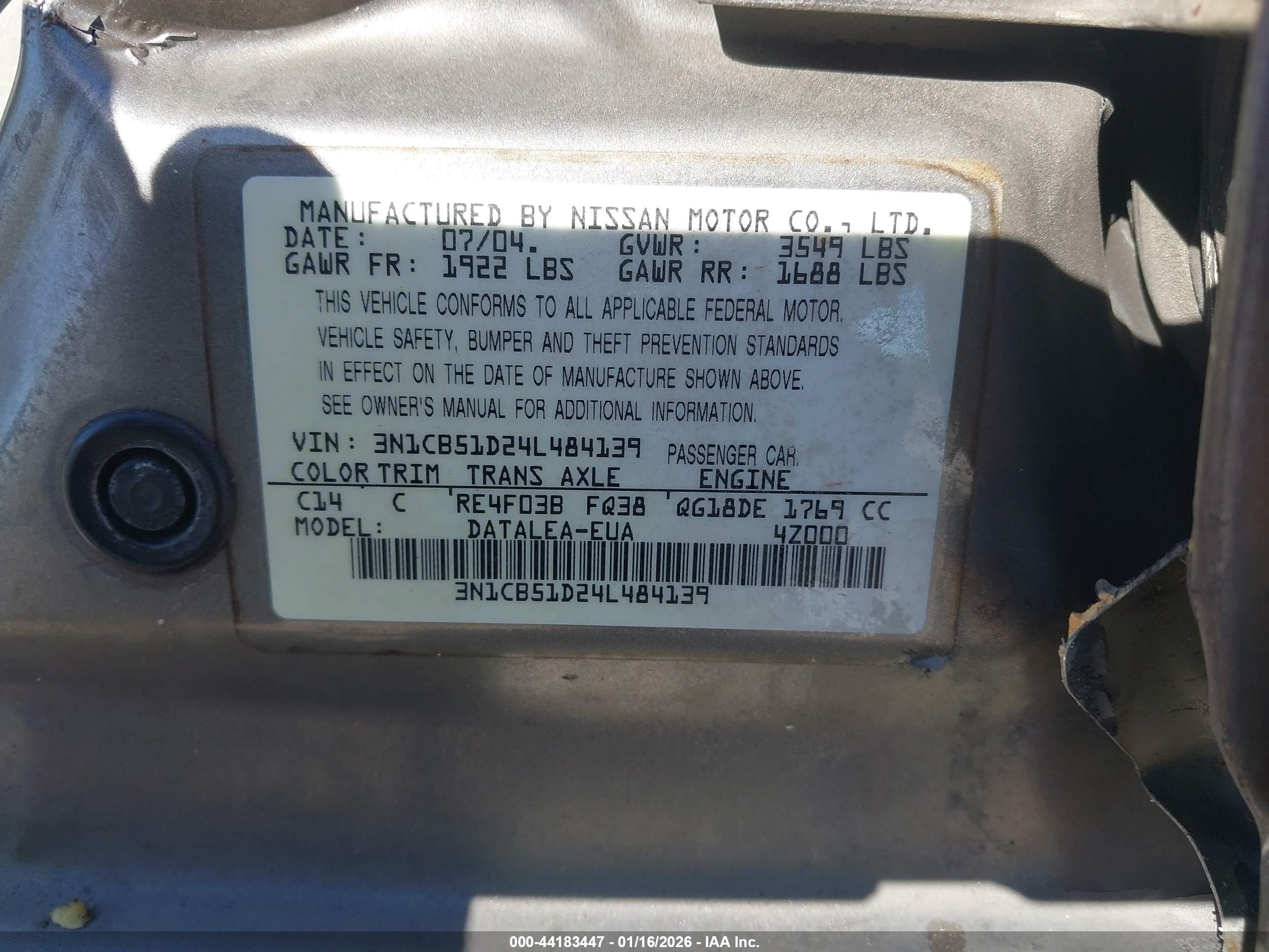 NISSAN SENTRA image 9