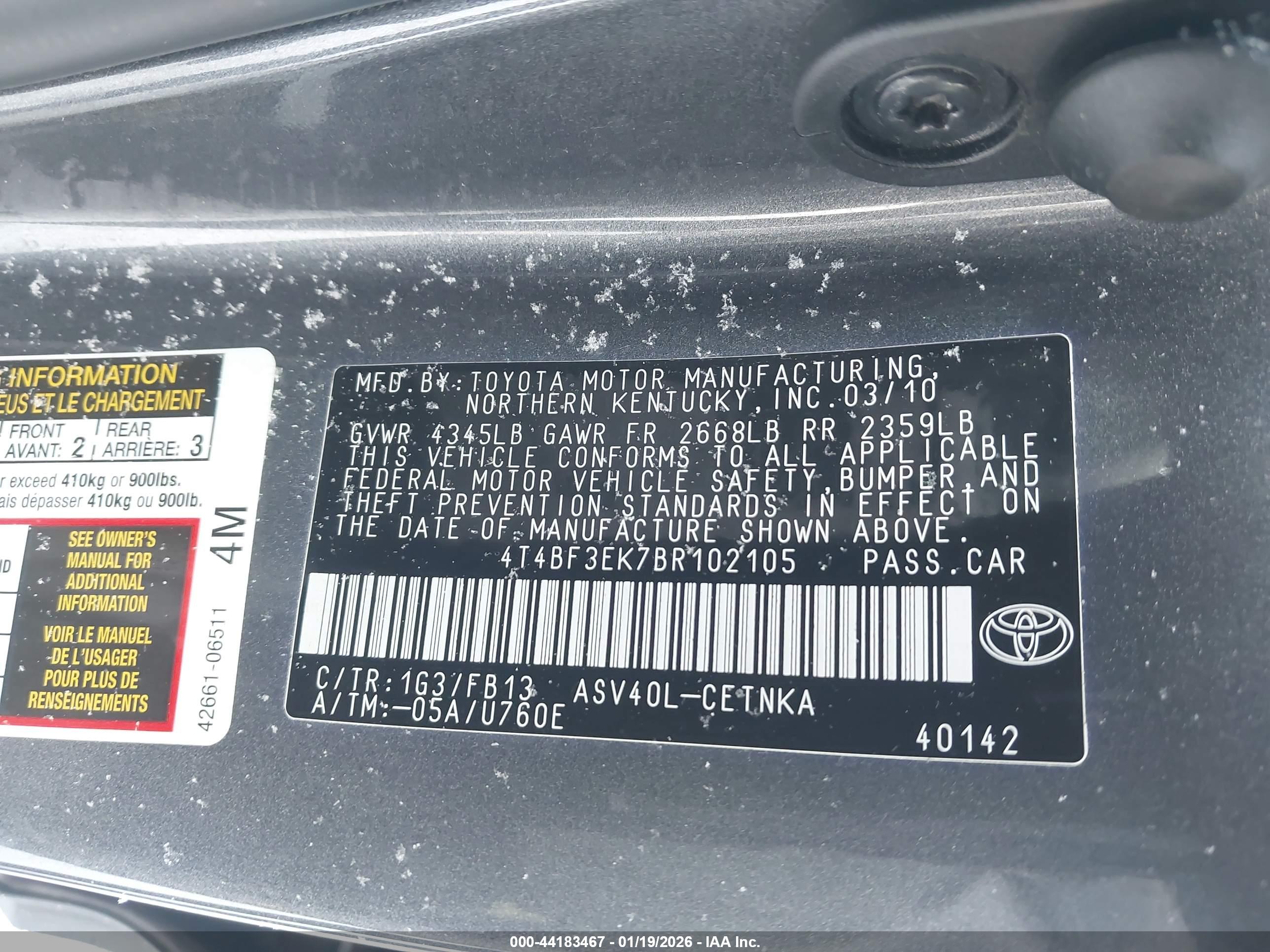 TOYOTA CAMRY image 9