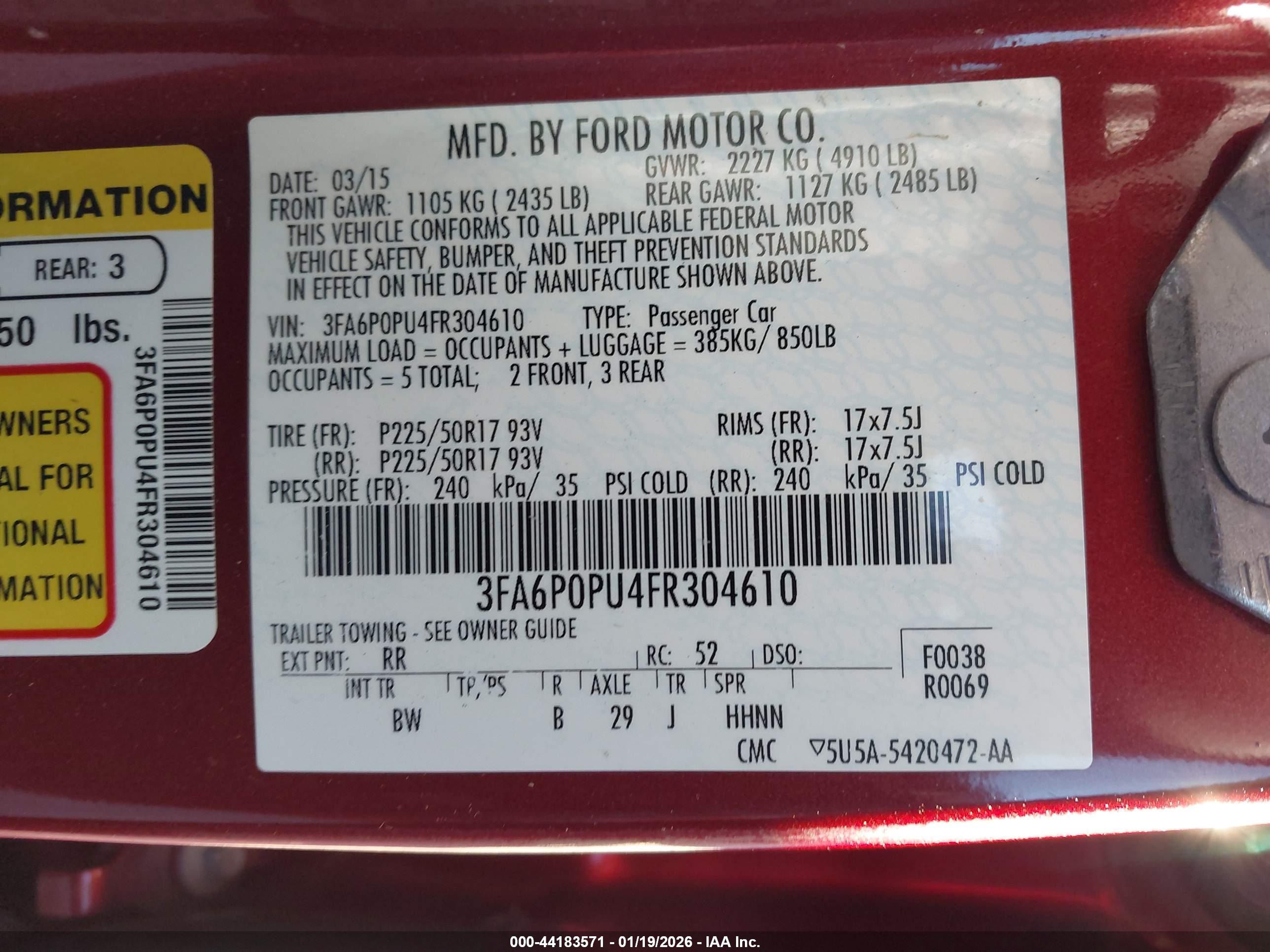 FORD FUSION image 9
