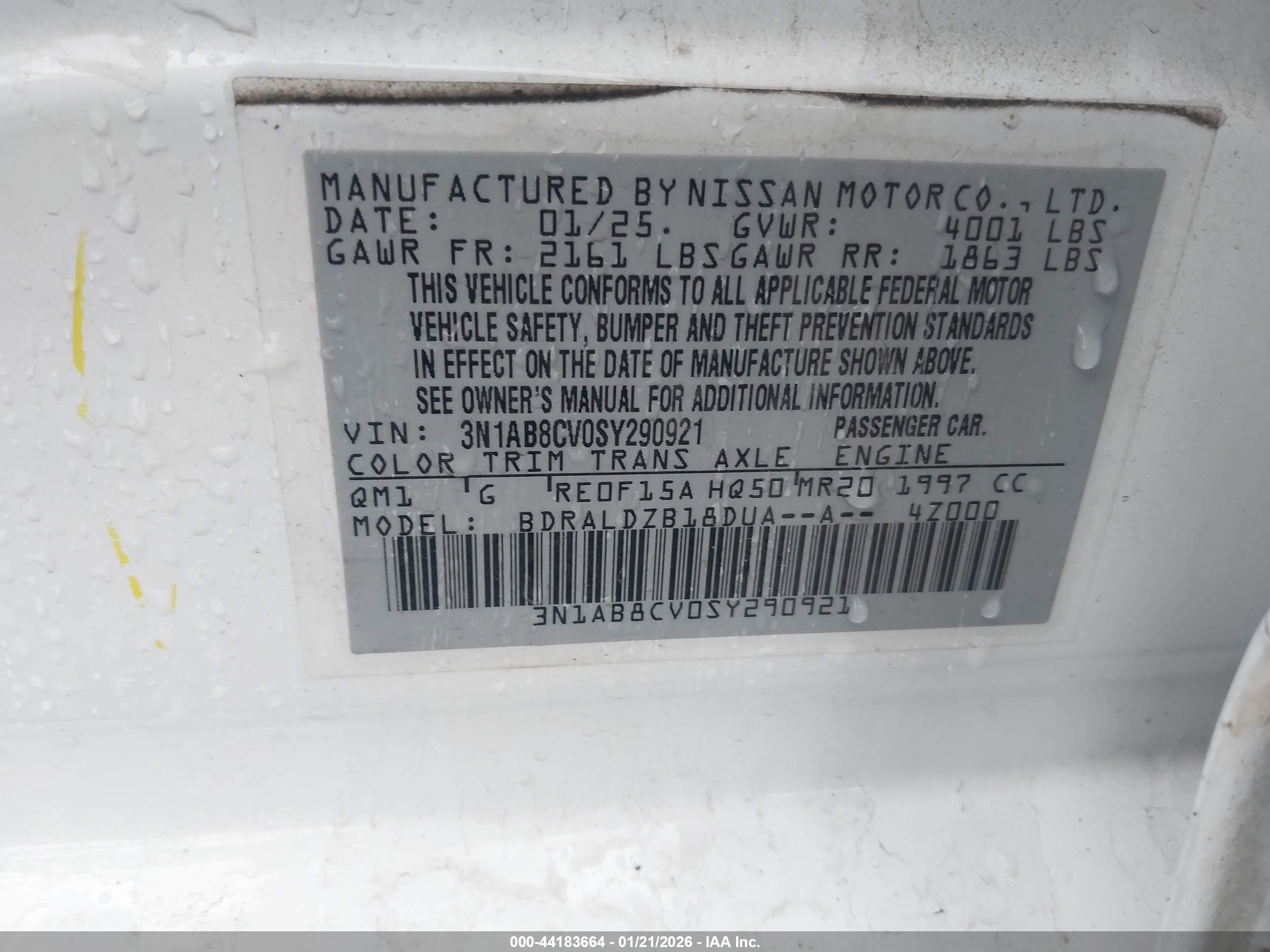 NISSAN SENTRA image 9