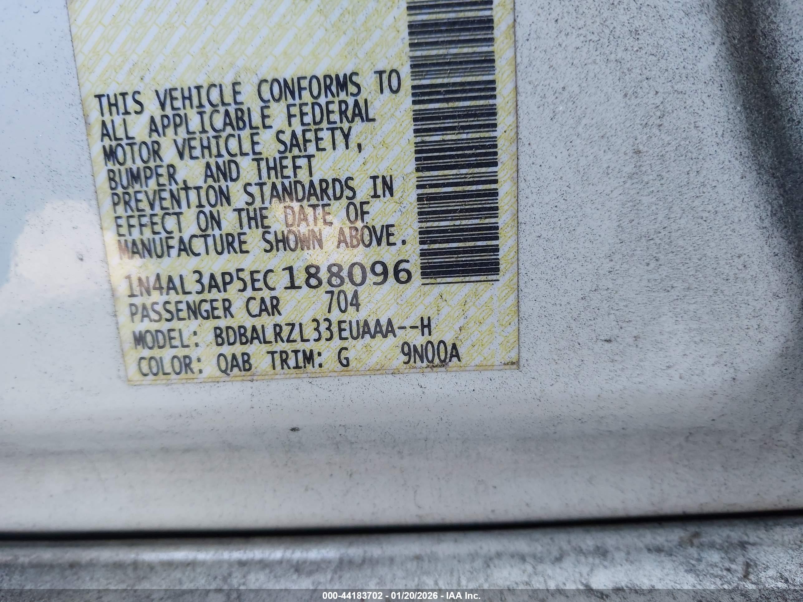 NISSAN ALTIMA image 9