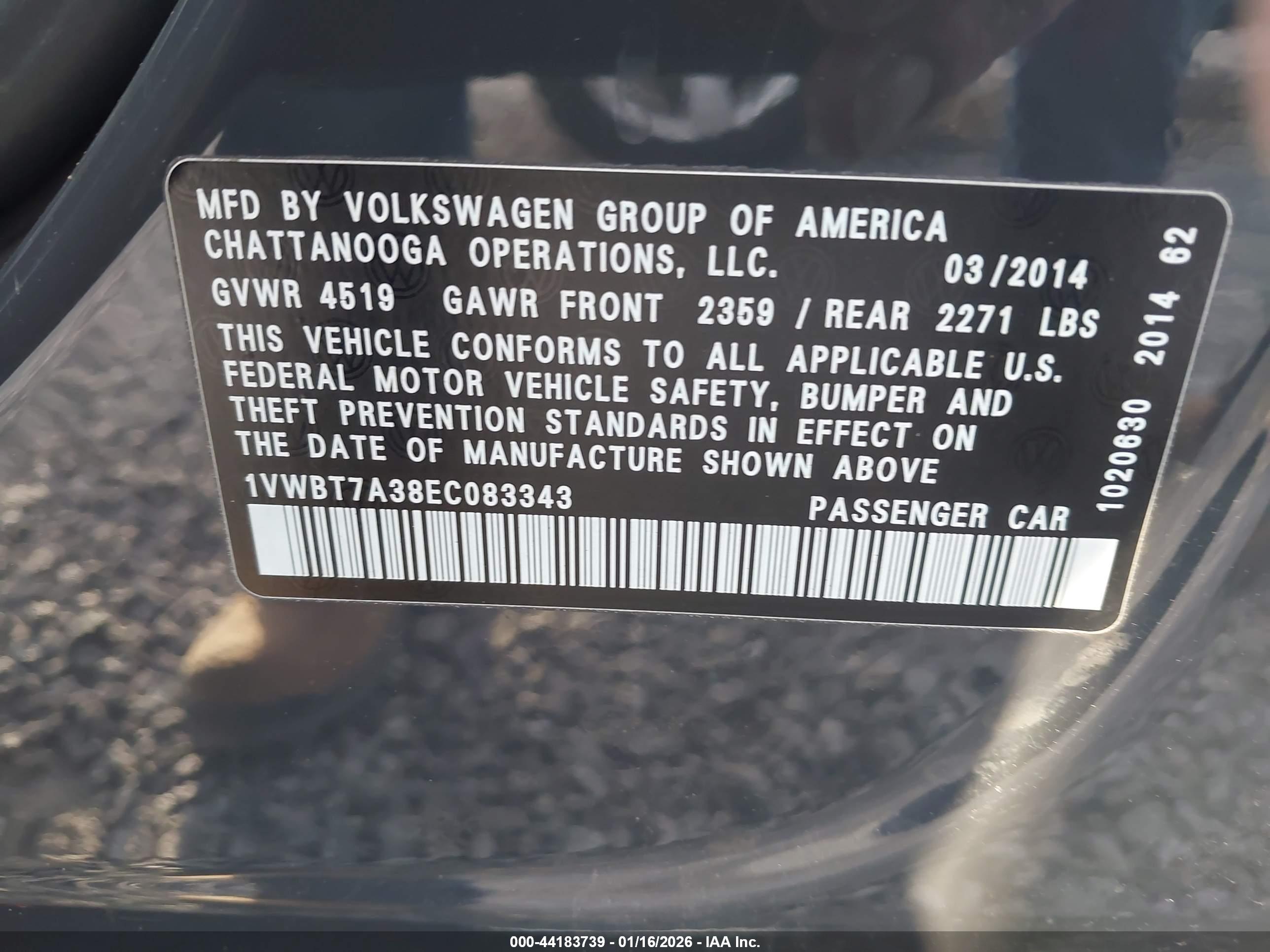 VOLKSWAGEN PASSAT image 9